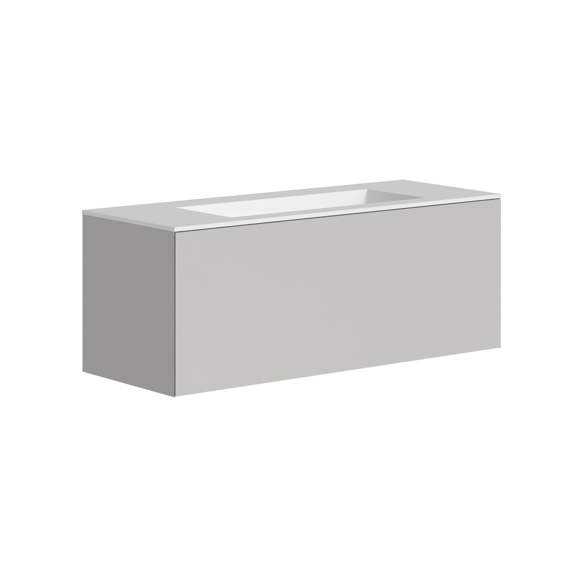 The Ellery Washbasin Push Open Unit 1200x450mm with Integrated Basin