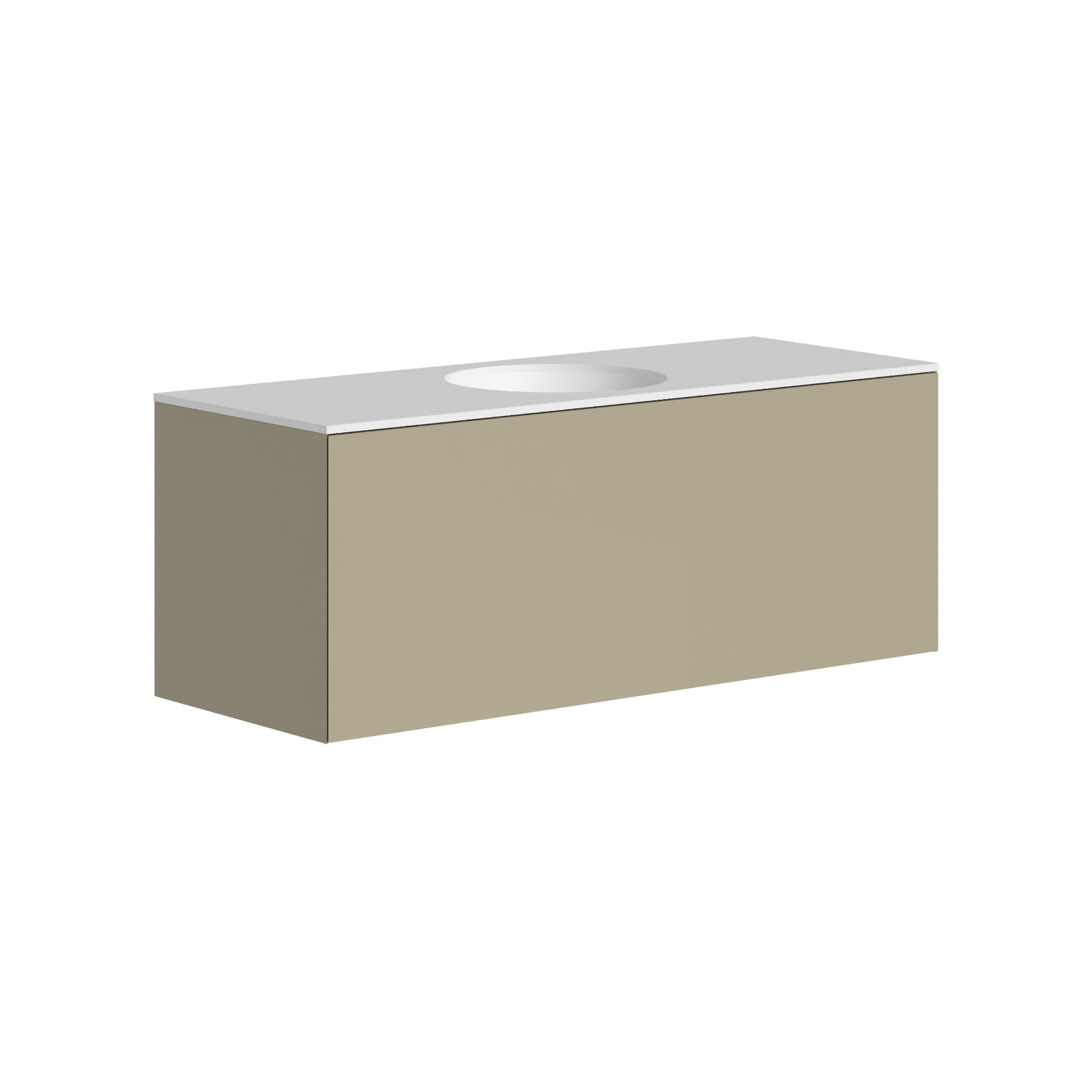 The Ellery Washbasin Push Open Unit 1200x450mm with Circle Basin