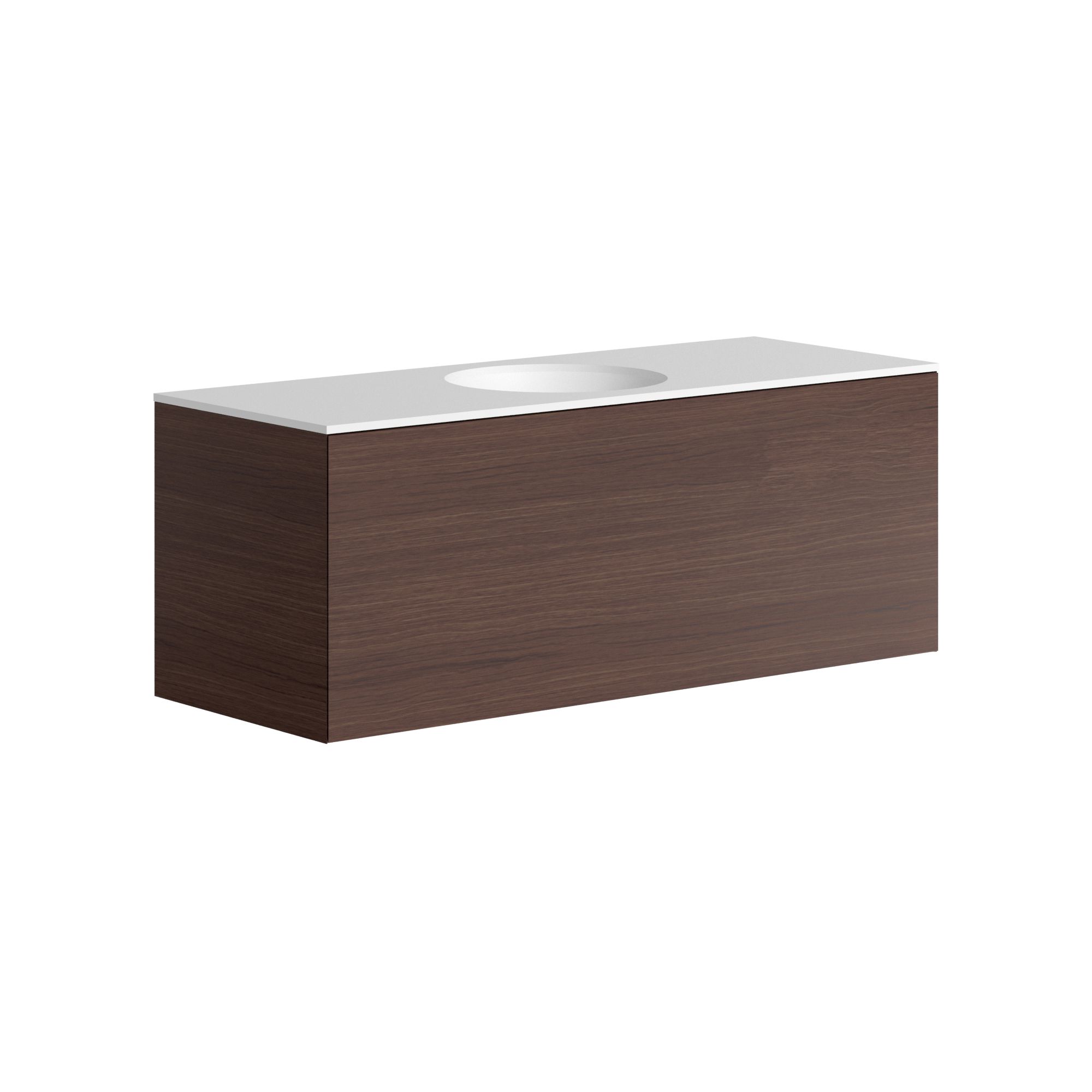 The Ellery Washbasin Push Open Unit 1200x450mm with Circle Basin