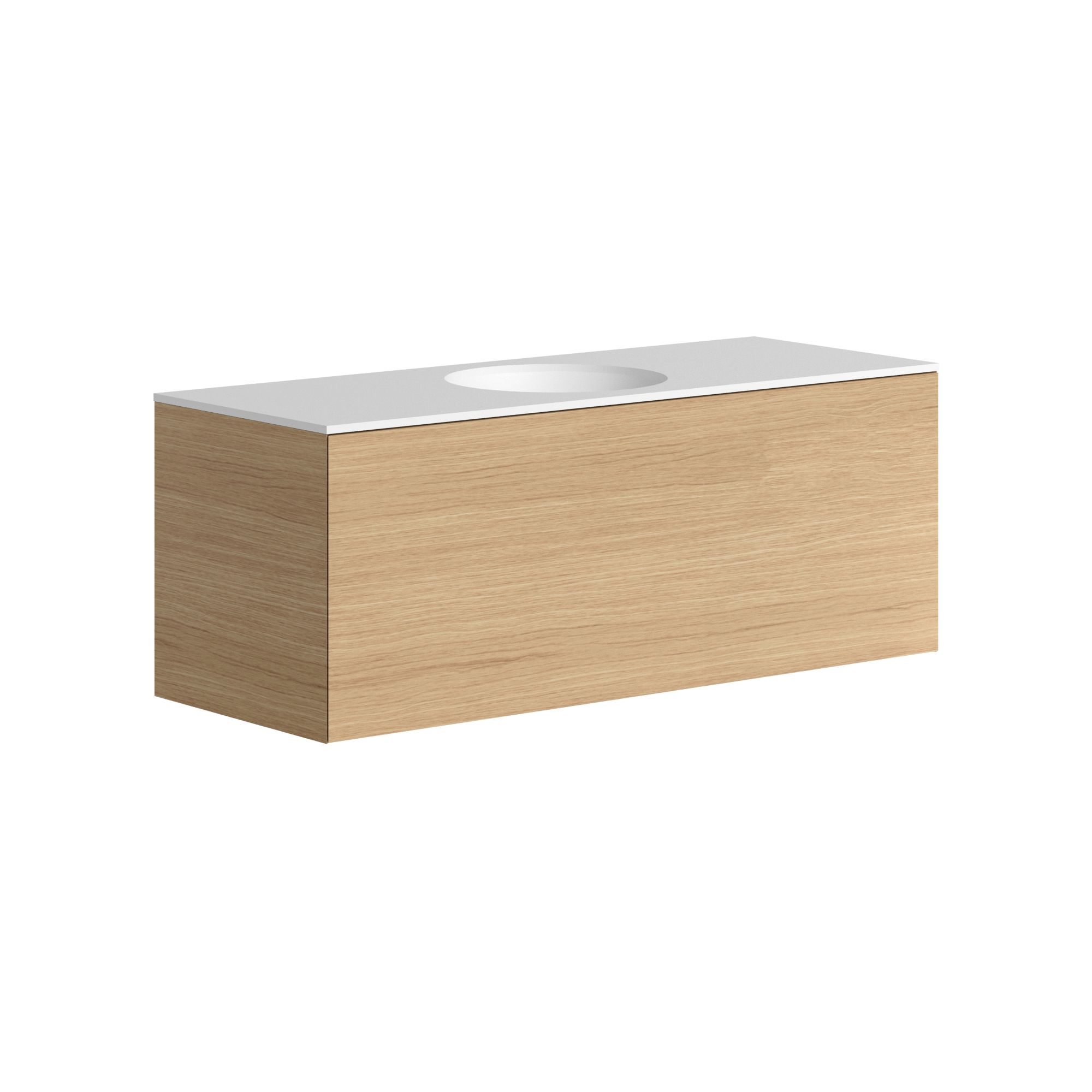 The Ellery Washbasin Push Open Unit 1200x450mm with Circle Basin