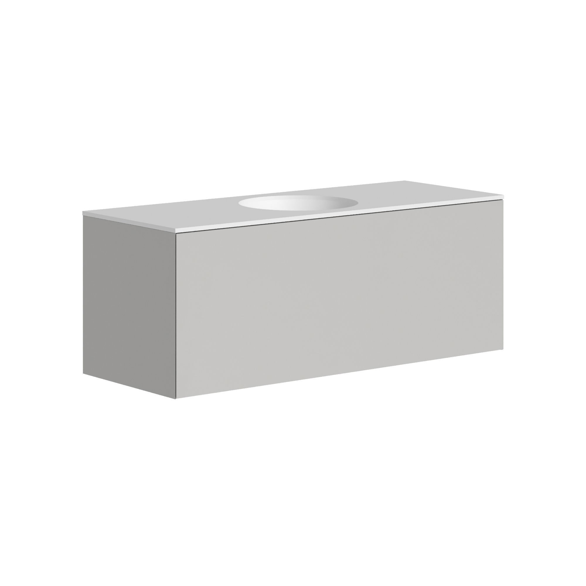 The Ellery Washbasin Push Open Unit 1200x450mm with Circle Basin