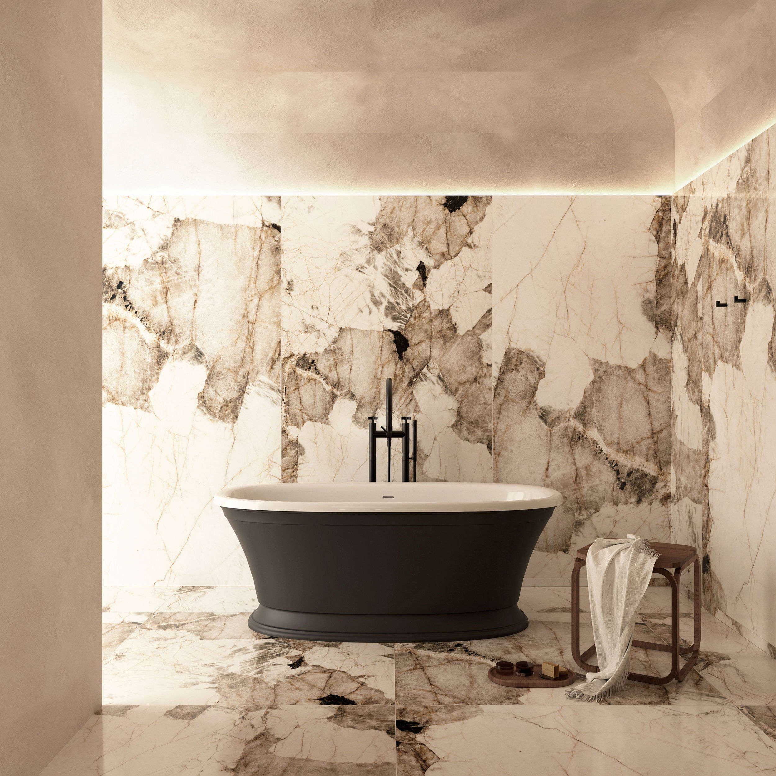 The Clement Freestanding Bath Integrated Overflow 1670
