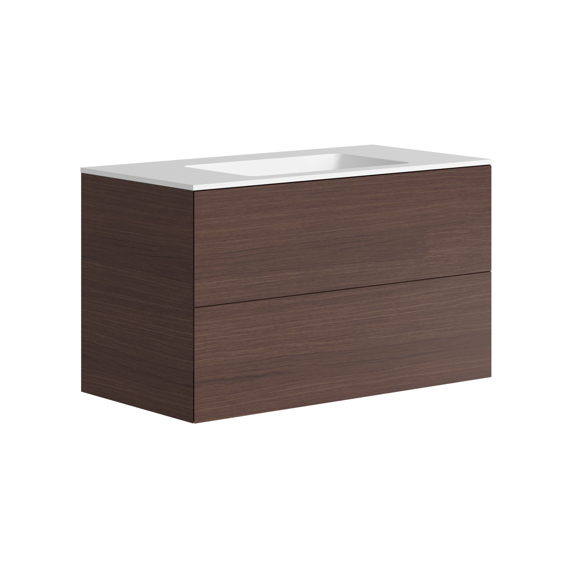 The Ellery Washbasin Push Open Unit 900x520mm with Integrated Basin