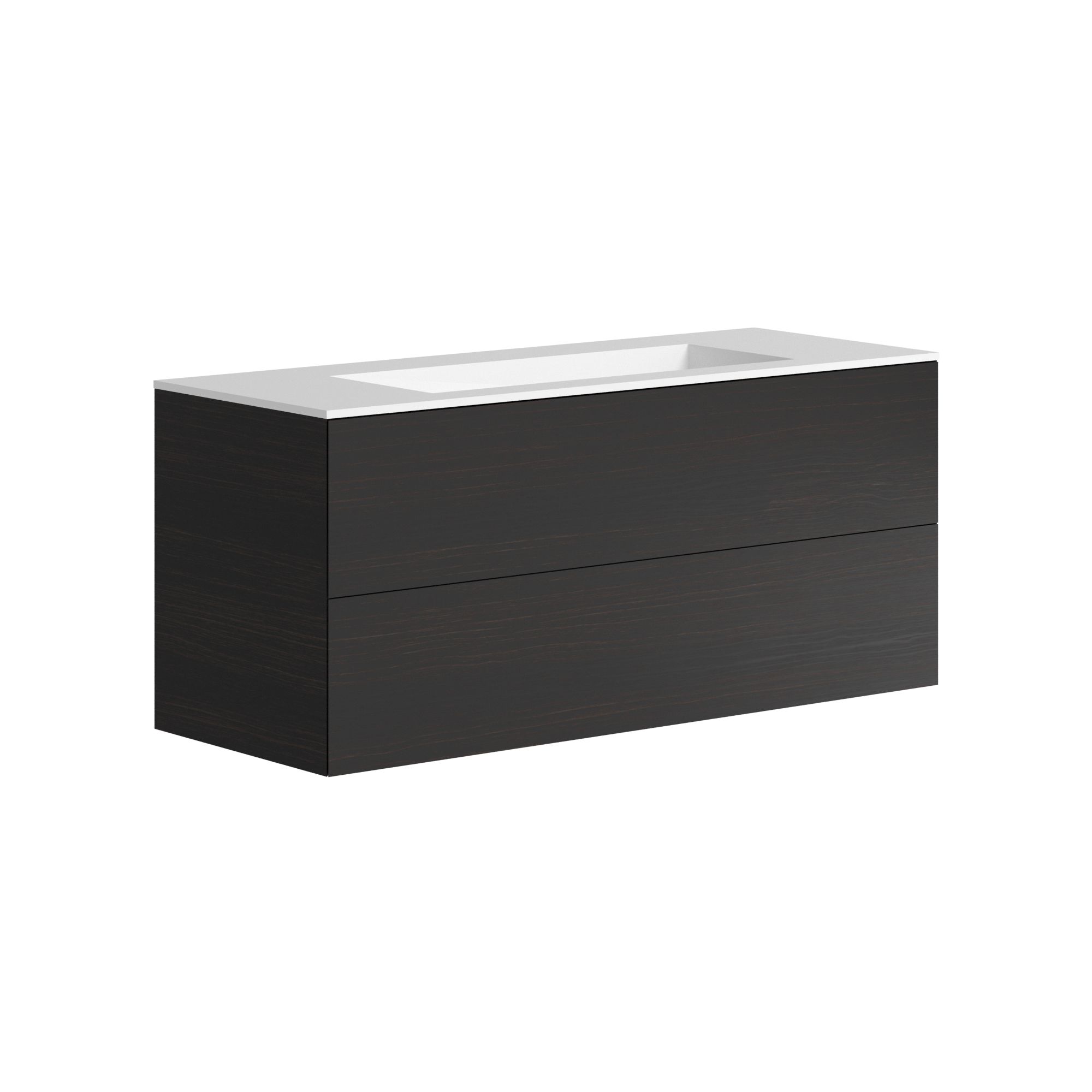 The Ellery Washbasin Push Open Unit 1200x520mm with Integrated Basin