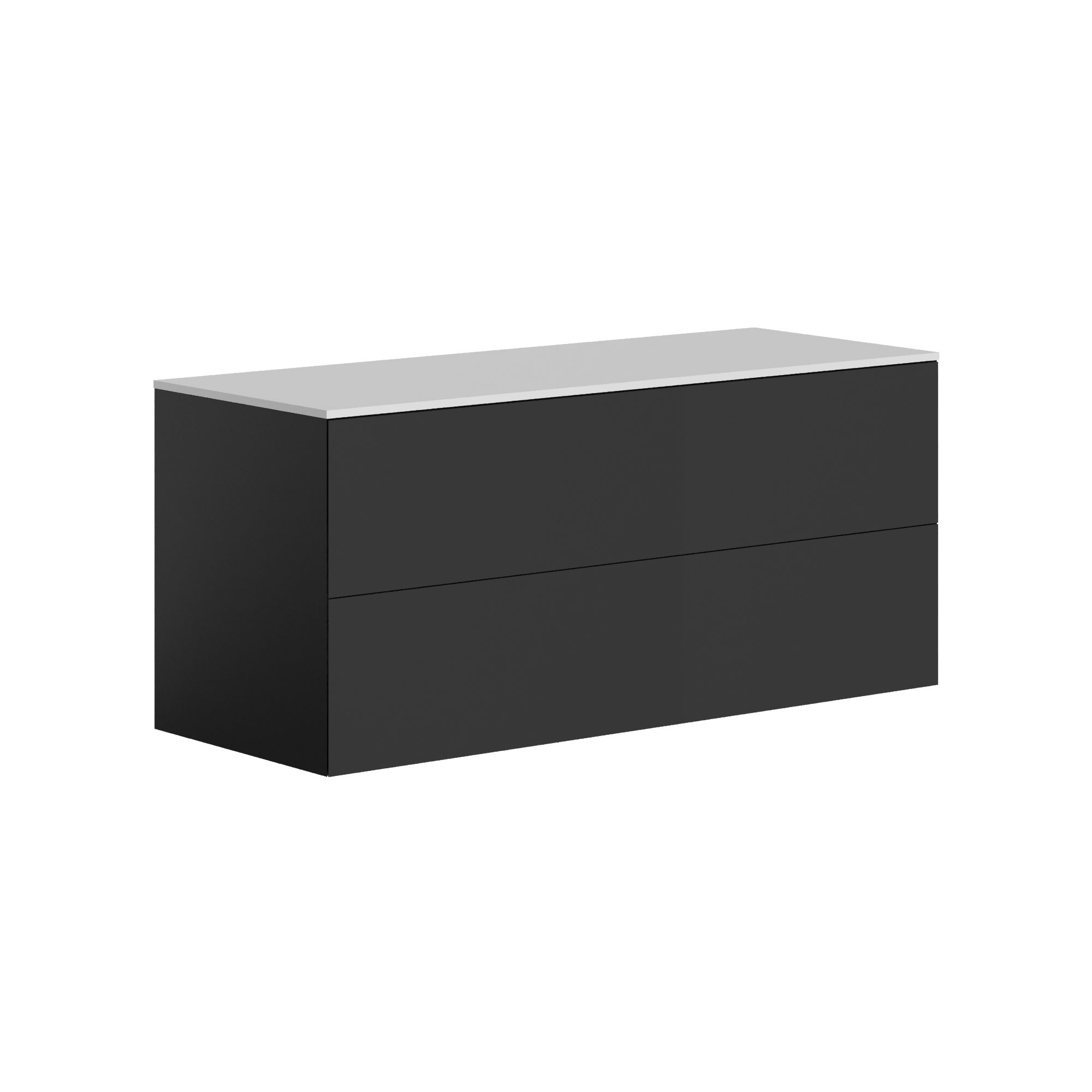 The Ellery Washbasin Push Open Unit 1200x520mm with Solid Surface Countertop