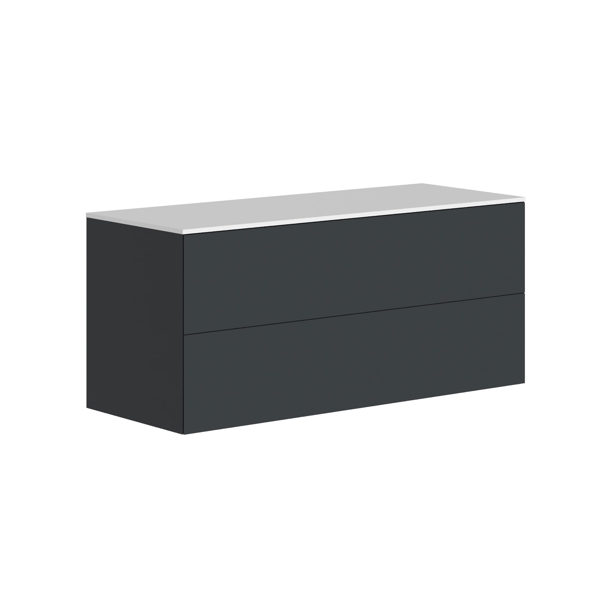 The Ellery Washbasin Push Open Unit 1200x520mm with Solid Surface Countertop