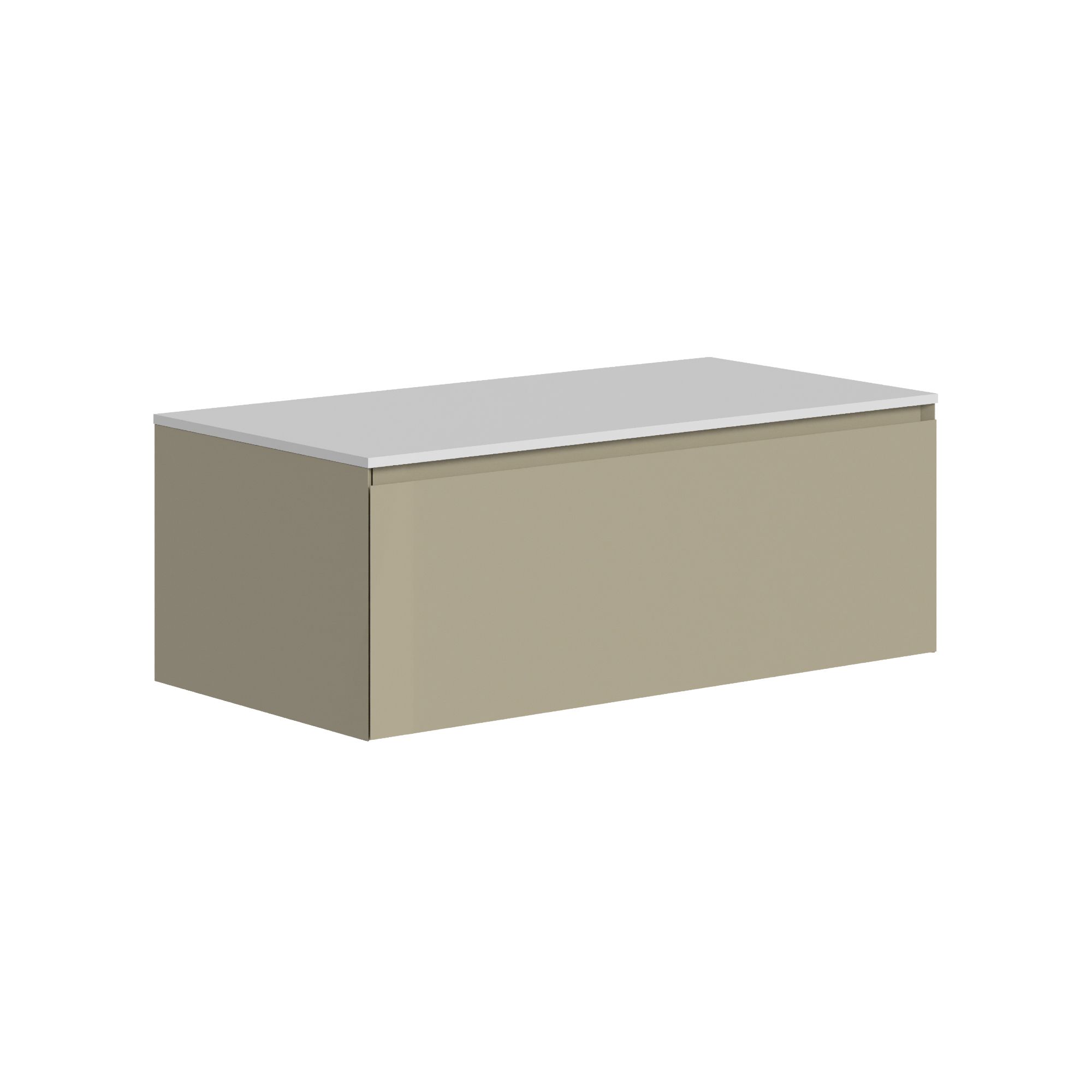The Ellery Auxiliary Pull Open Unit 900x320mm with Solid Surface Countertop