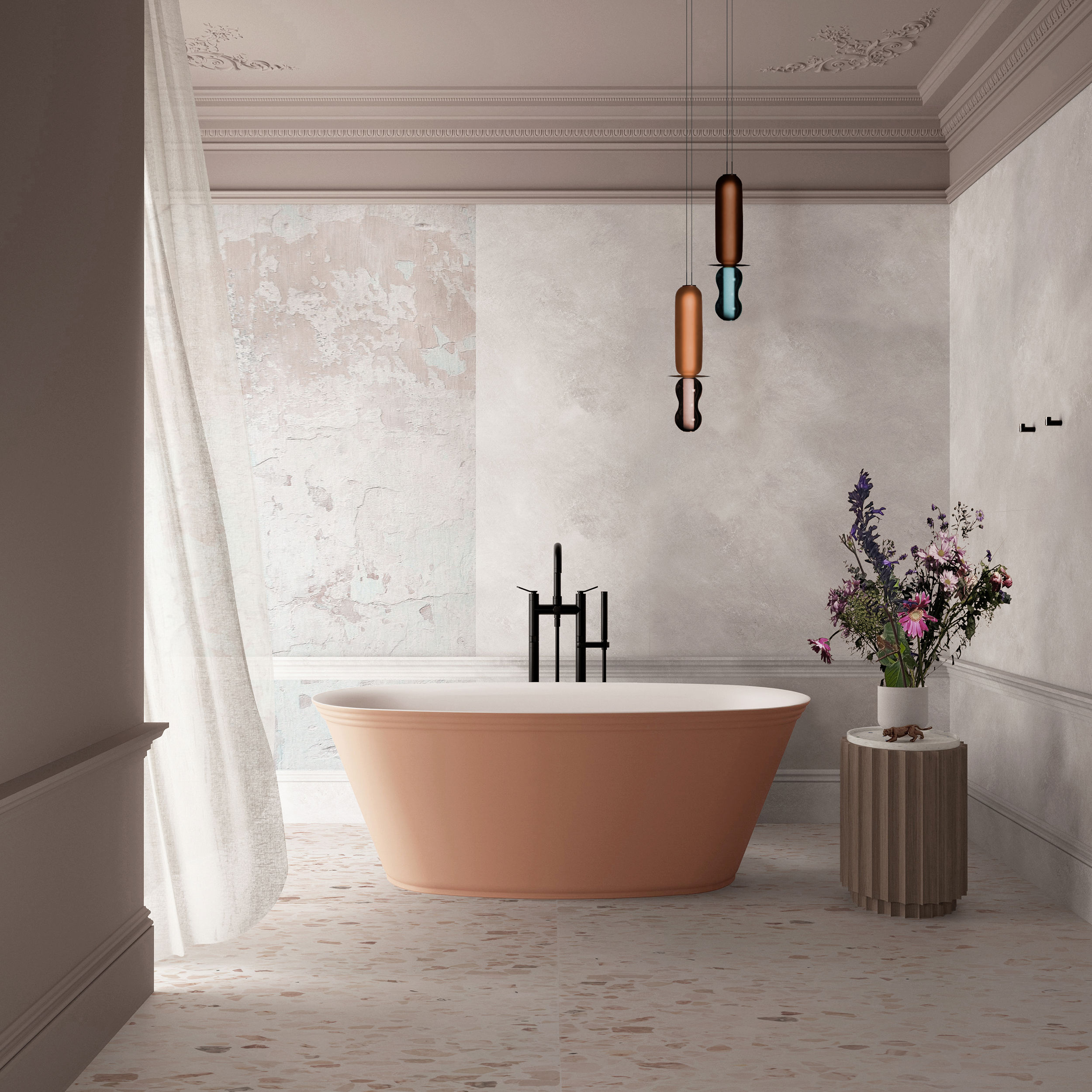 The Asher Freestanding Bath Integrated Overflow 1700