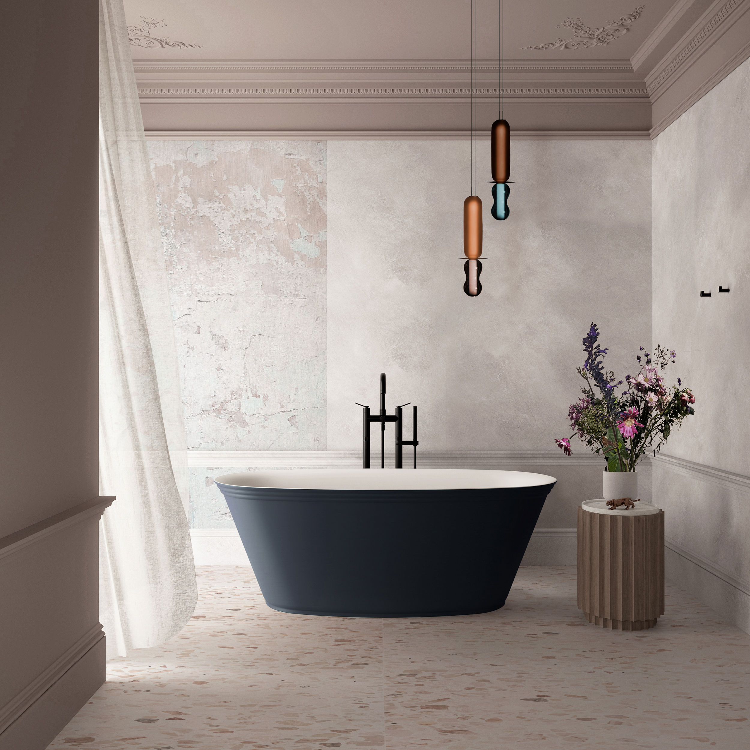 The Asher Freestanding Bath Integrated Overflow 1700