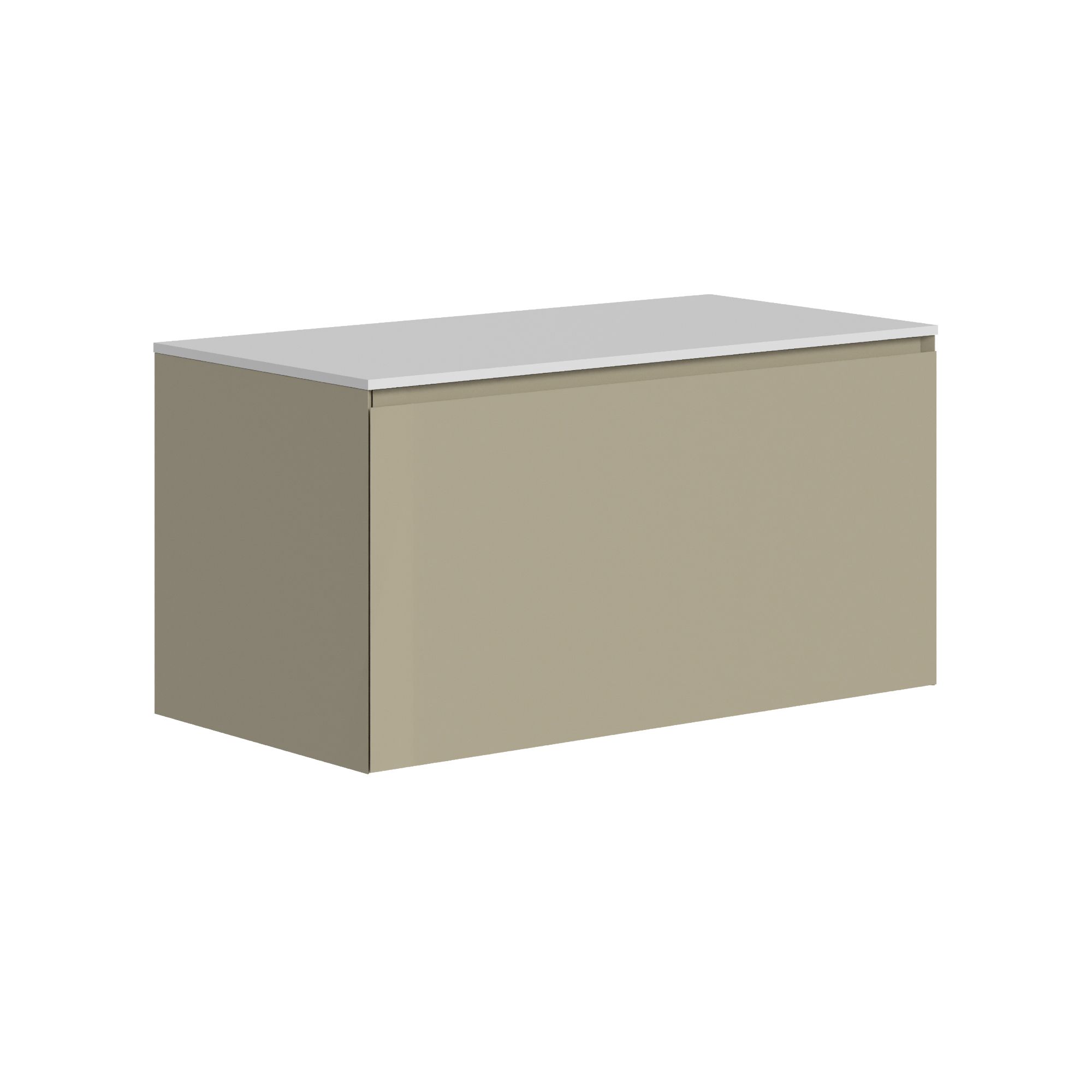 The Ellery Auxiliary Pull Open Unit 900x450mm with Solid Surface Countertop