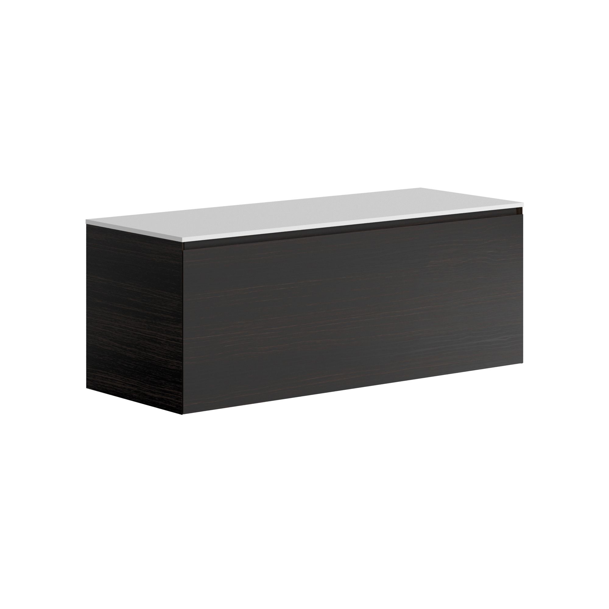 The Ellery Auxiliary Pull Open Unit 1200x450mm with Solid Surface Countertop