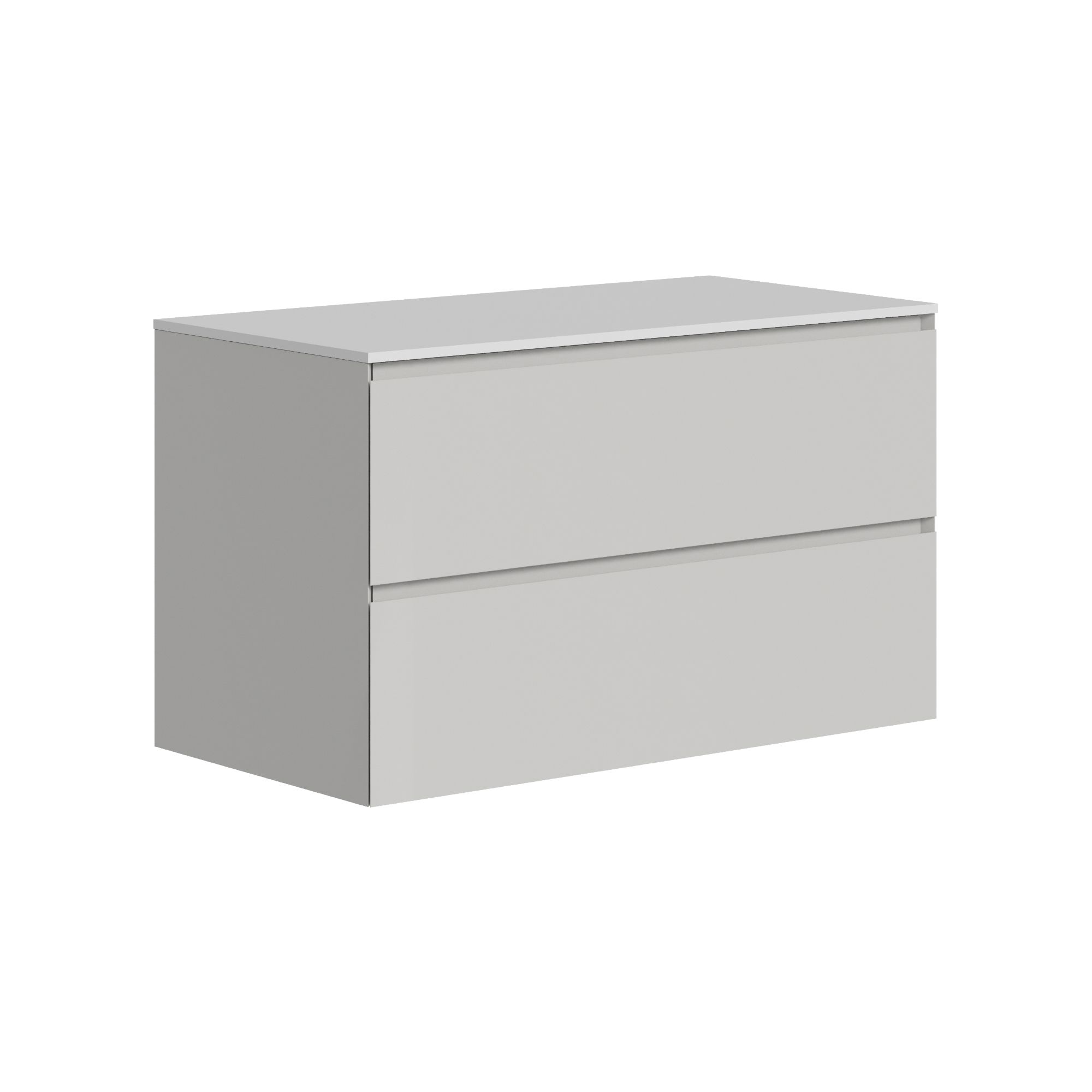 The Ellery Auxiliary Pull Open Unit 900x520mm with Solid Surface Countertop