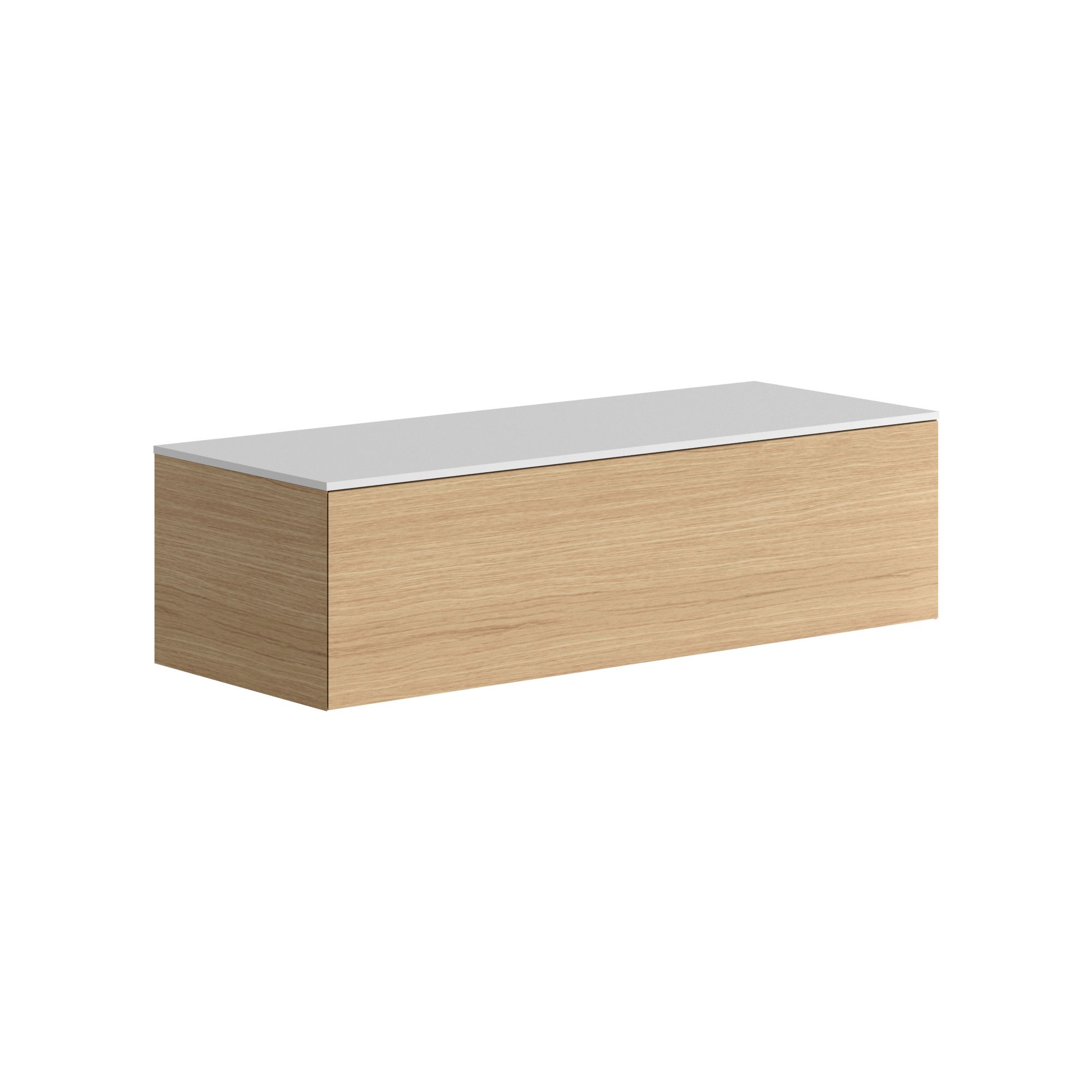 The Ellery Auxiliary Push Open Unit 1200x320mm with Solid Surface Countertop