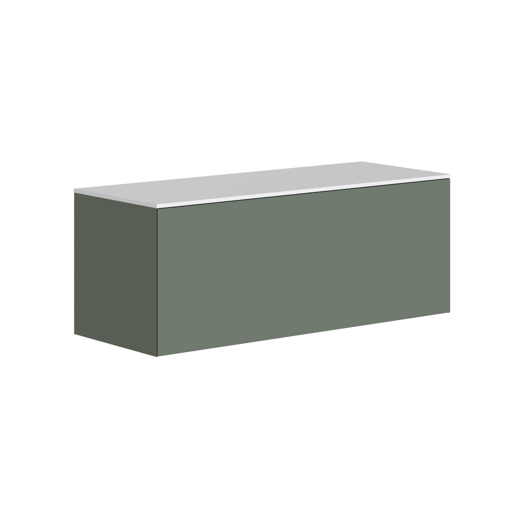 The Ellery Auxiliary Push Open Unit 1200x450mm with Solid Surface Countertop