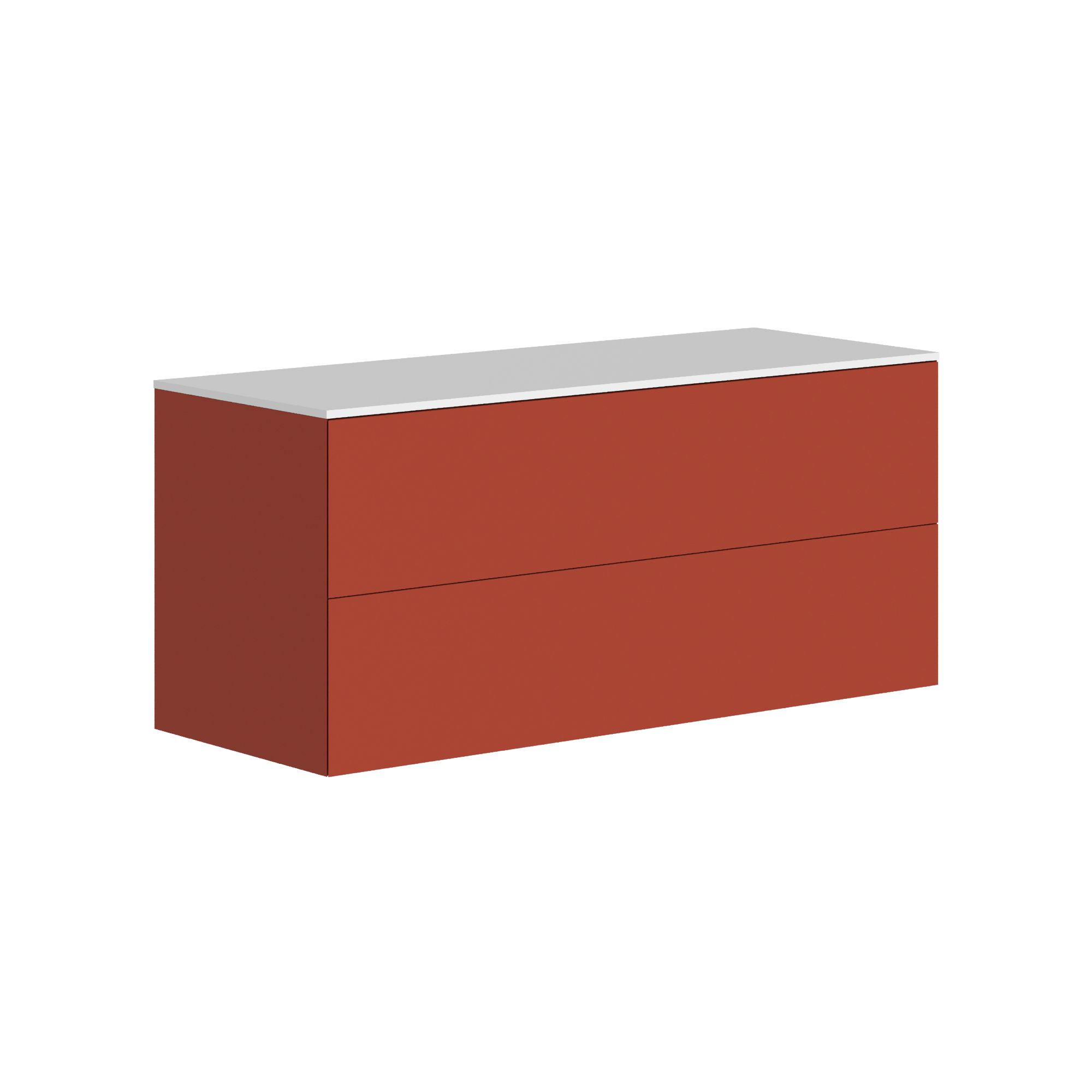 The Ellery Auxiliary Push Open Unit 1200x520mm with Solid Surface Countertop