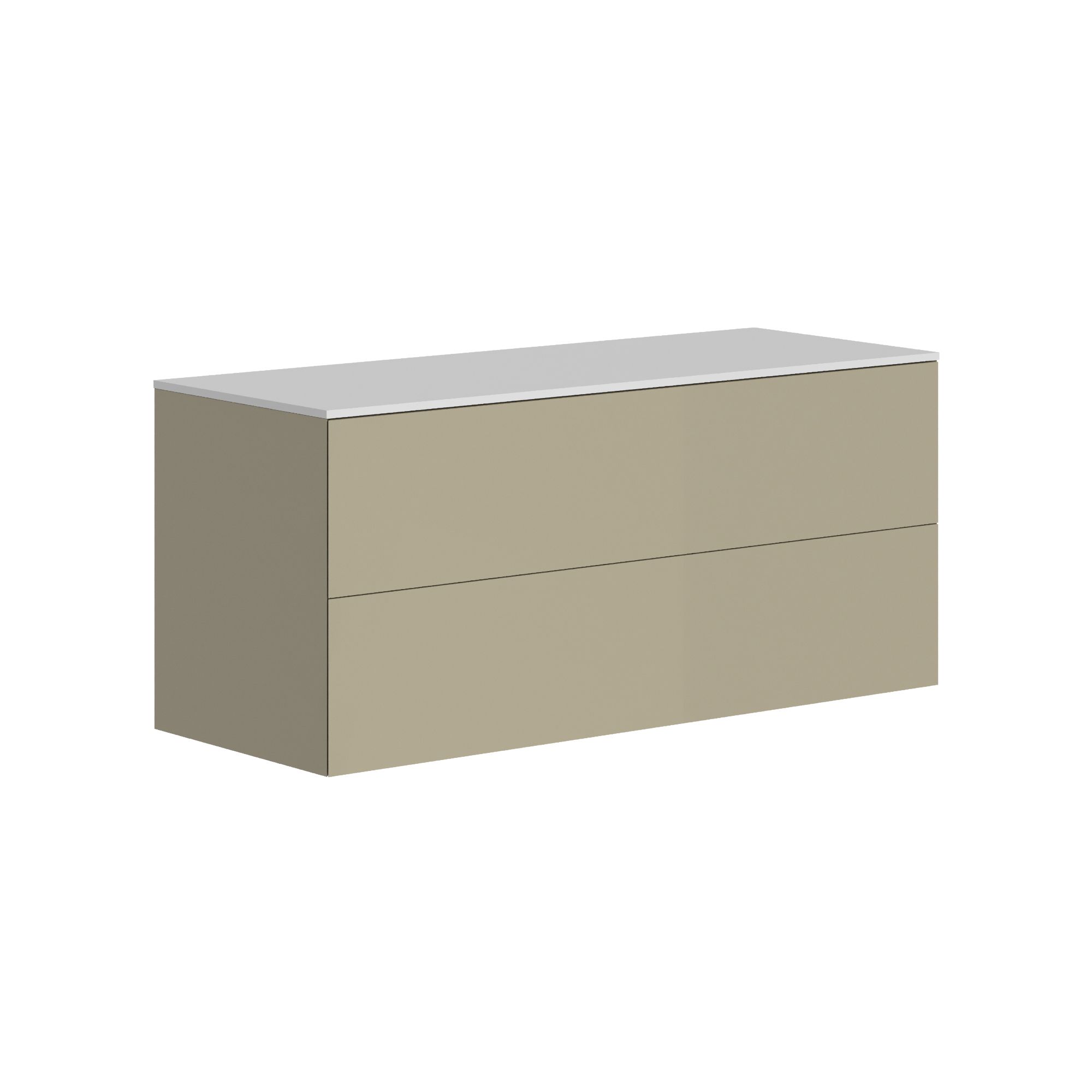 The Ellery Auxiliary Push Open Unit 1200x520mm with Solid Surface Countertop