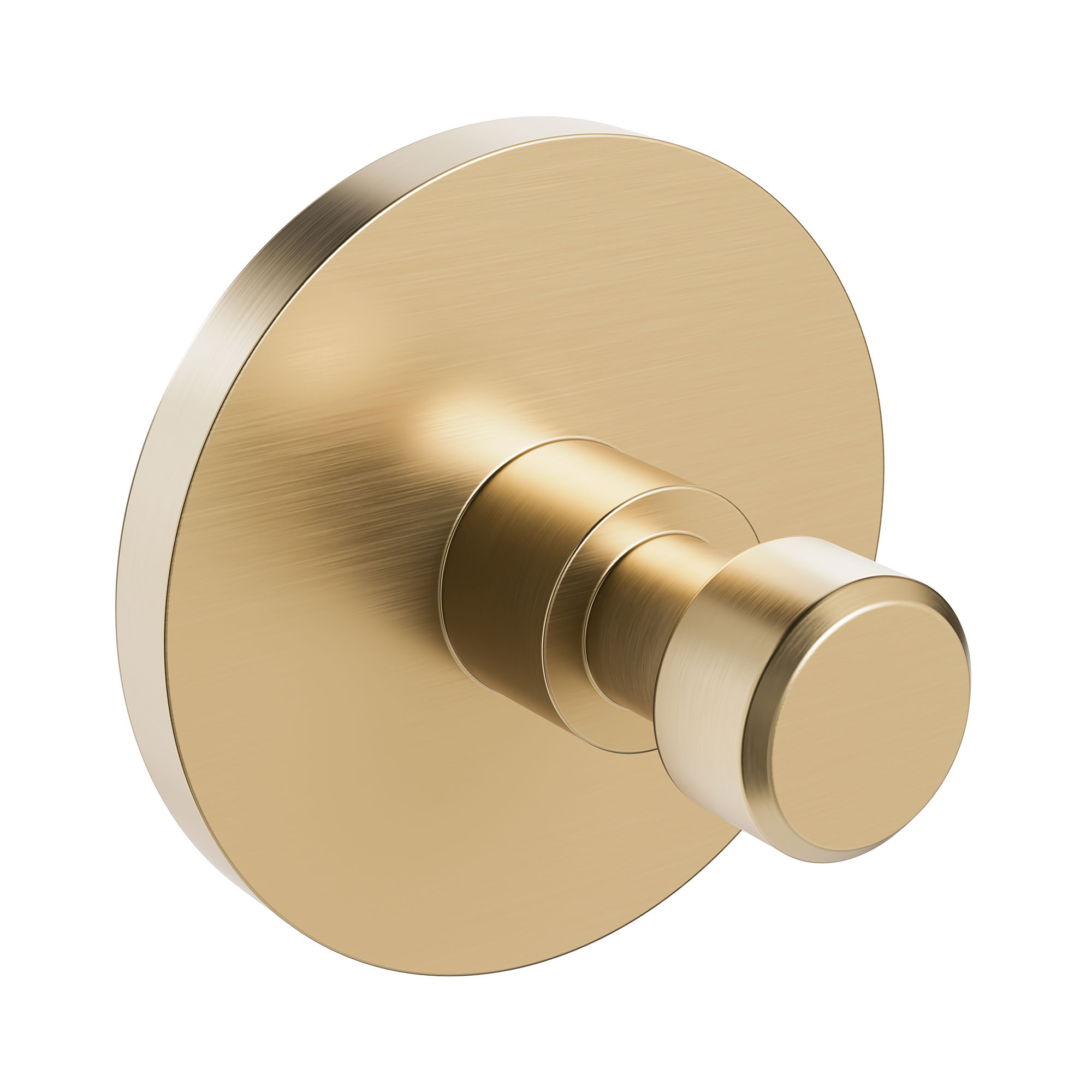 The Mio Wall Mounted Round Back Plate For Robe Hook & Toilet Brush Holder