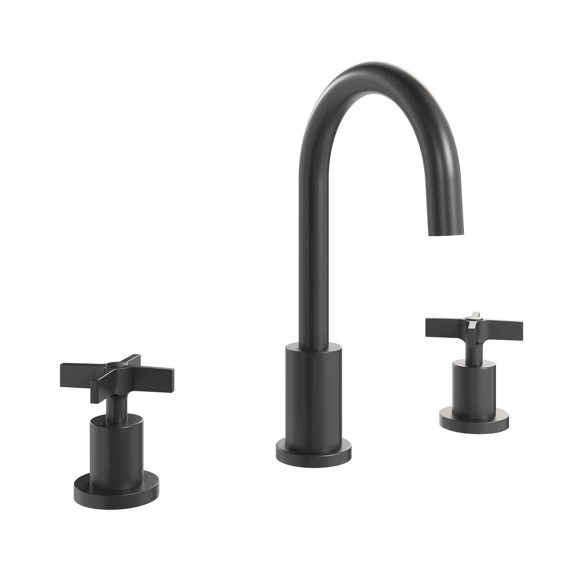 The Clover Basin 3H Deck Mounted Tap Set