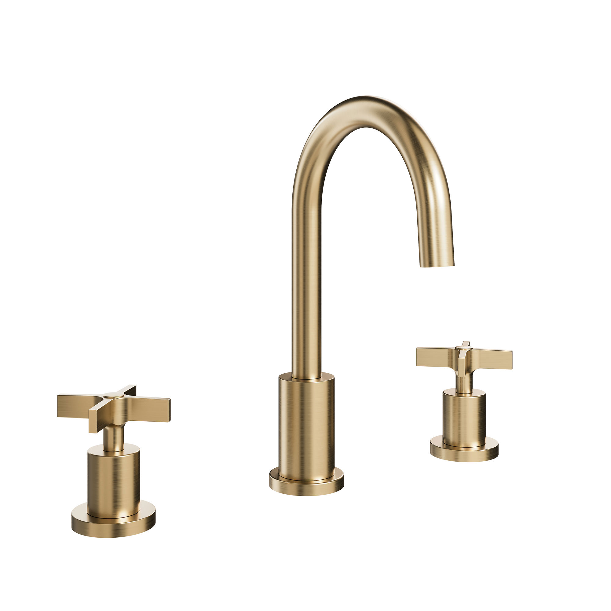 The Clover Basin 3H Deck Mounted Tap Set