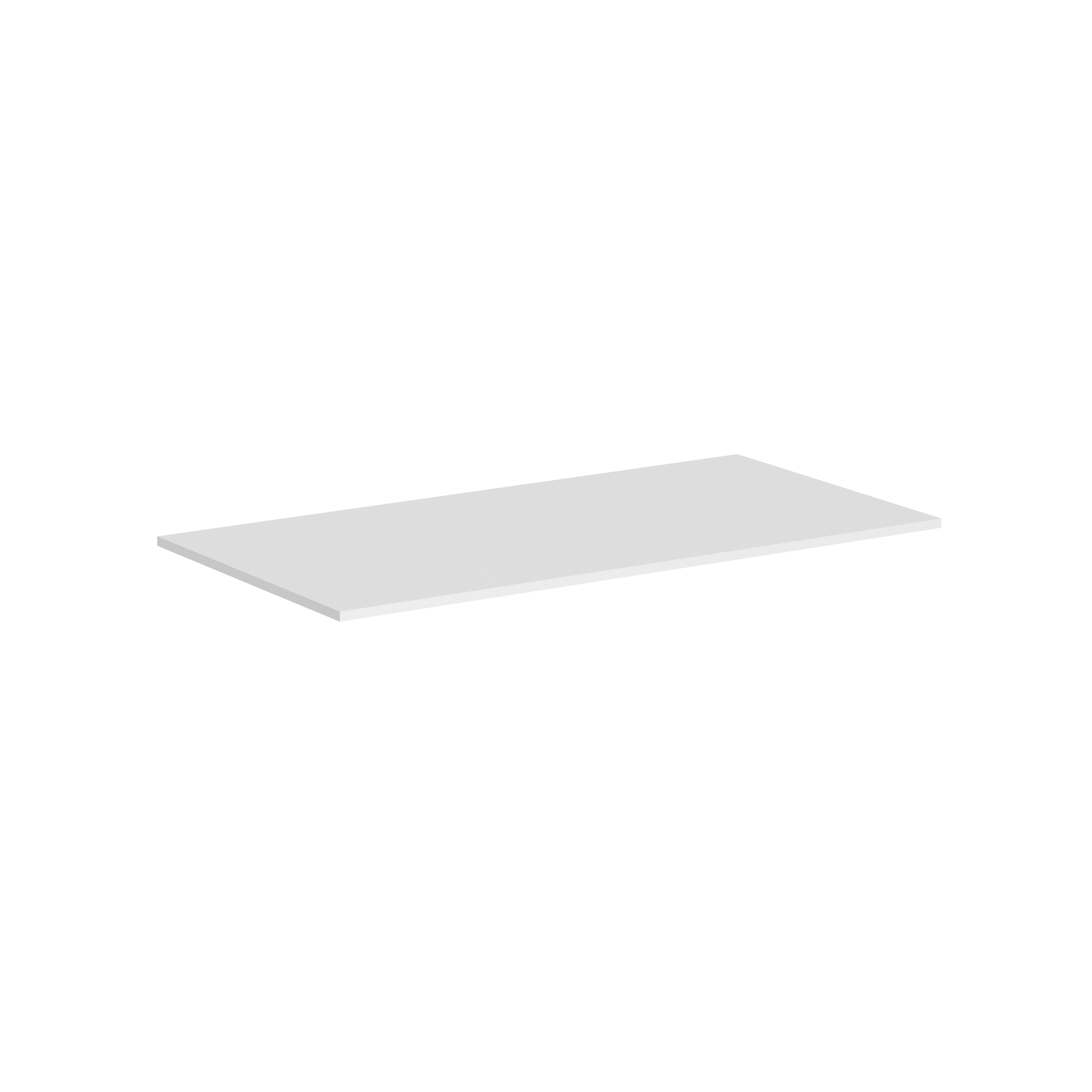 The Anara Solid Surface Countertop only 910 x 460 x 12mm Matt White