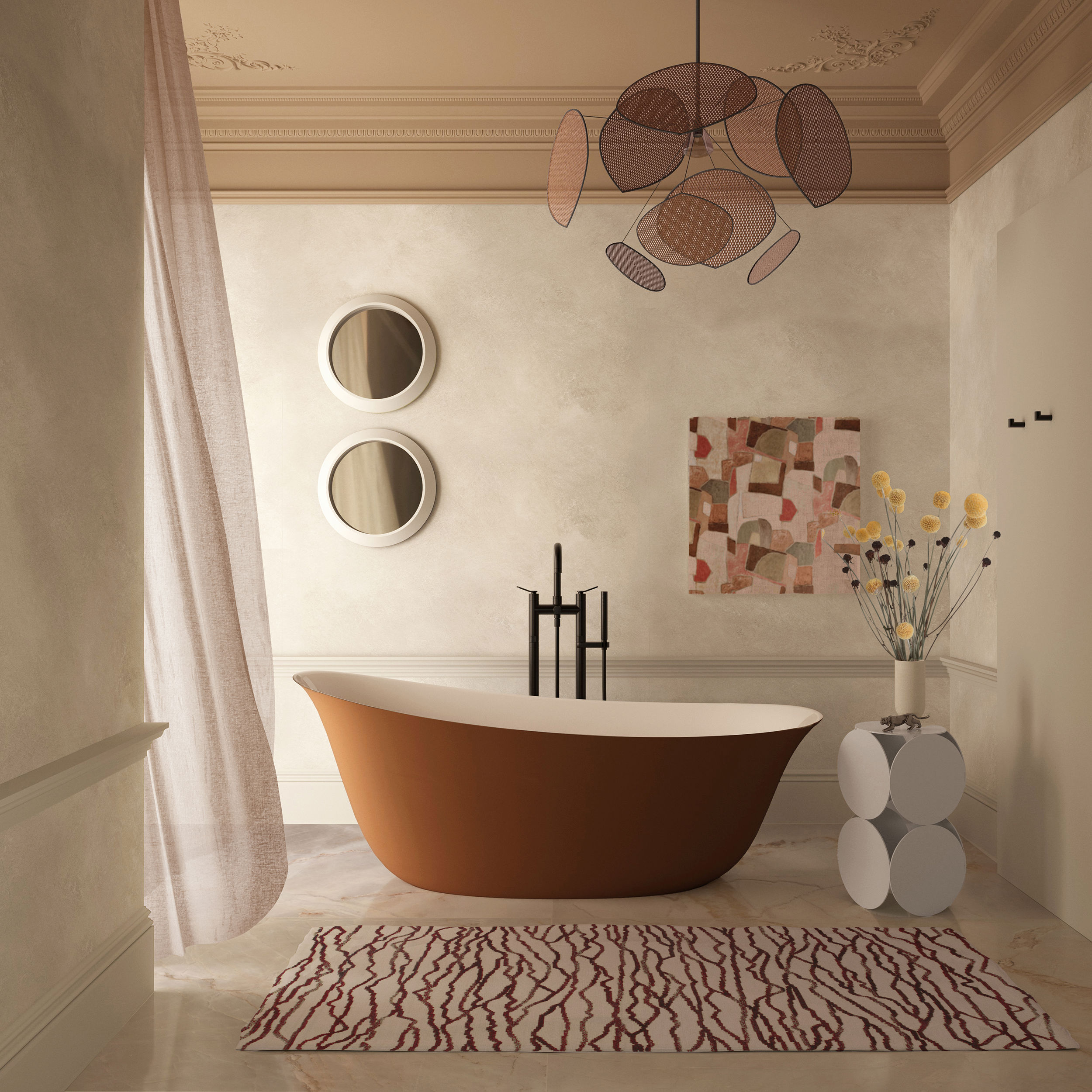 The Mora Freestanding Bath Integrated Overflow 1800