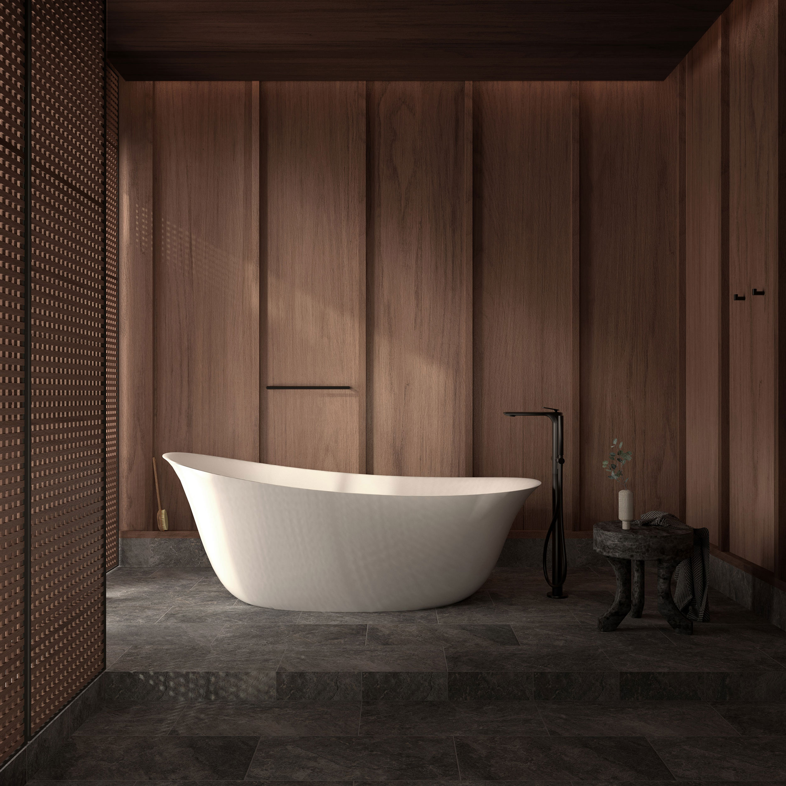 The Mora Freestanding Bath Integrated Overflow 1800