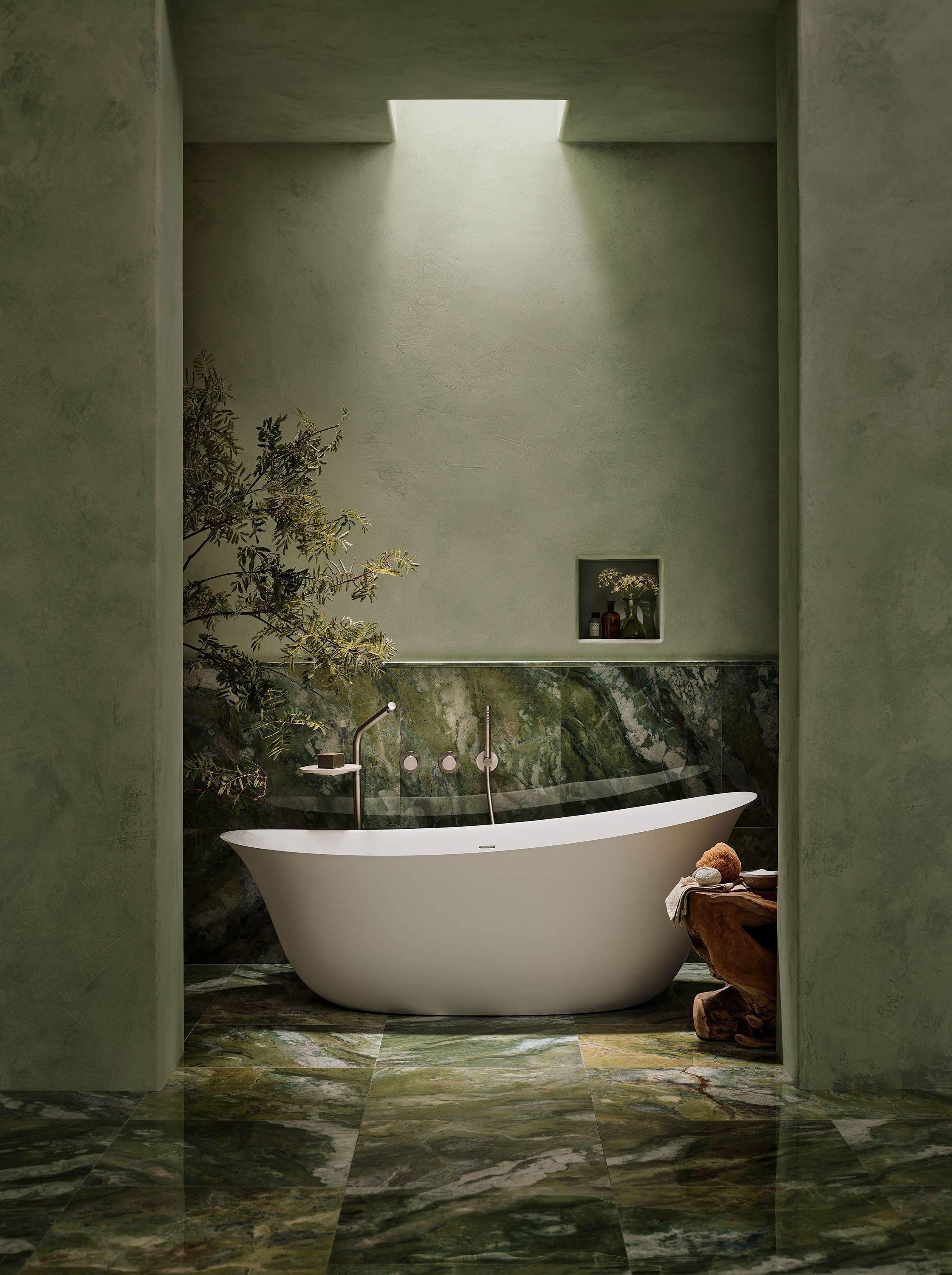 The Mora Freestanding Bath Integrated Overflow 1800