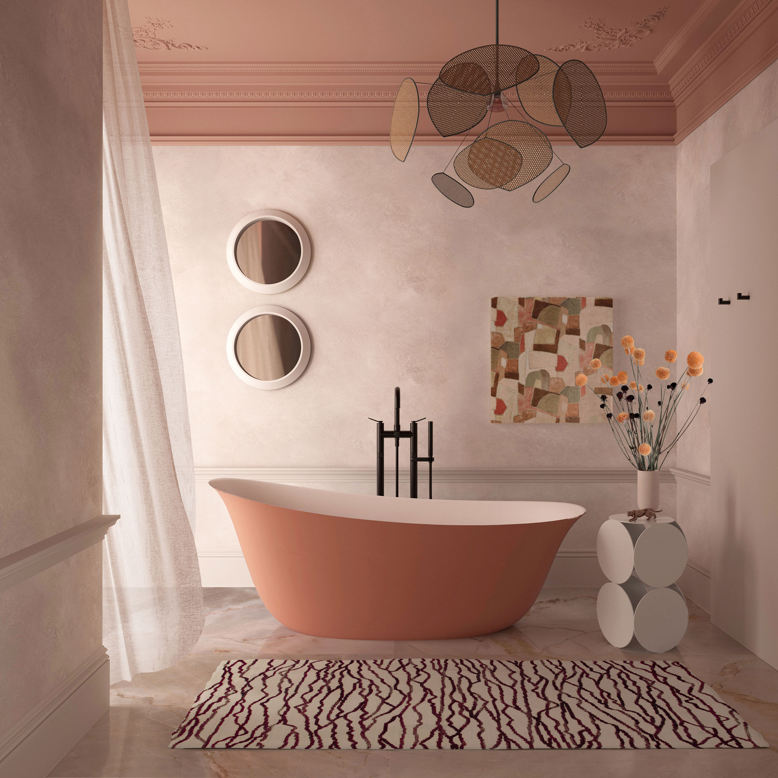 The Mora Freestanding Bath Integrated Overflow 1800