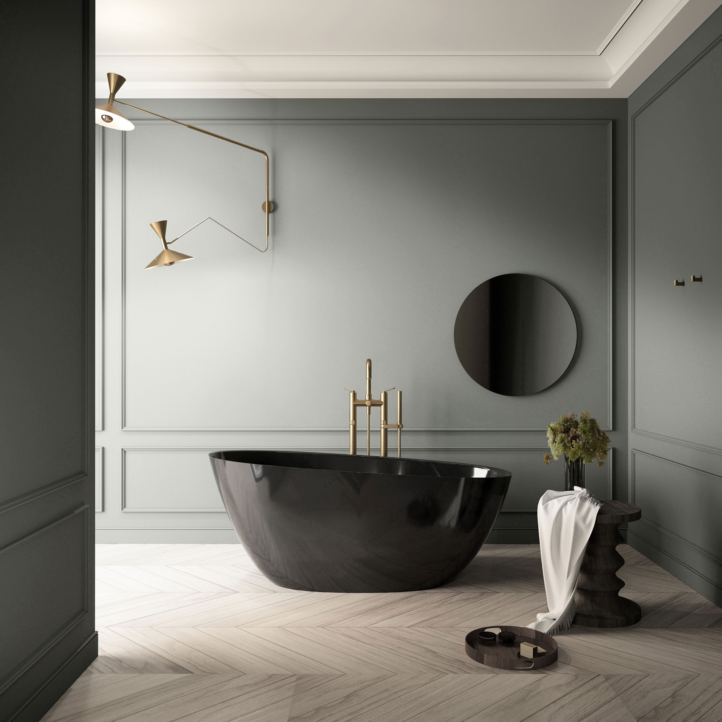 The Hollis Freestanding Bath Integrated Overflow 1570