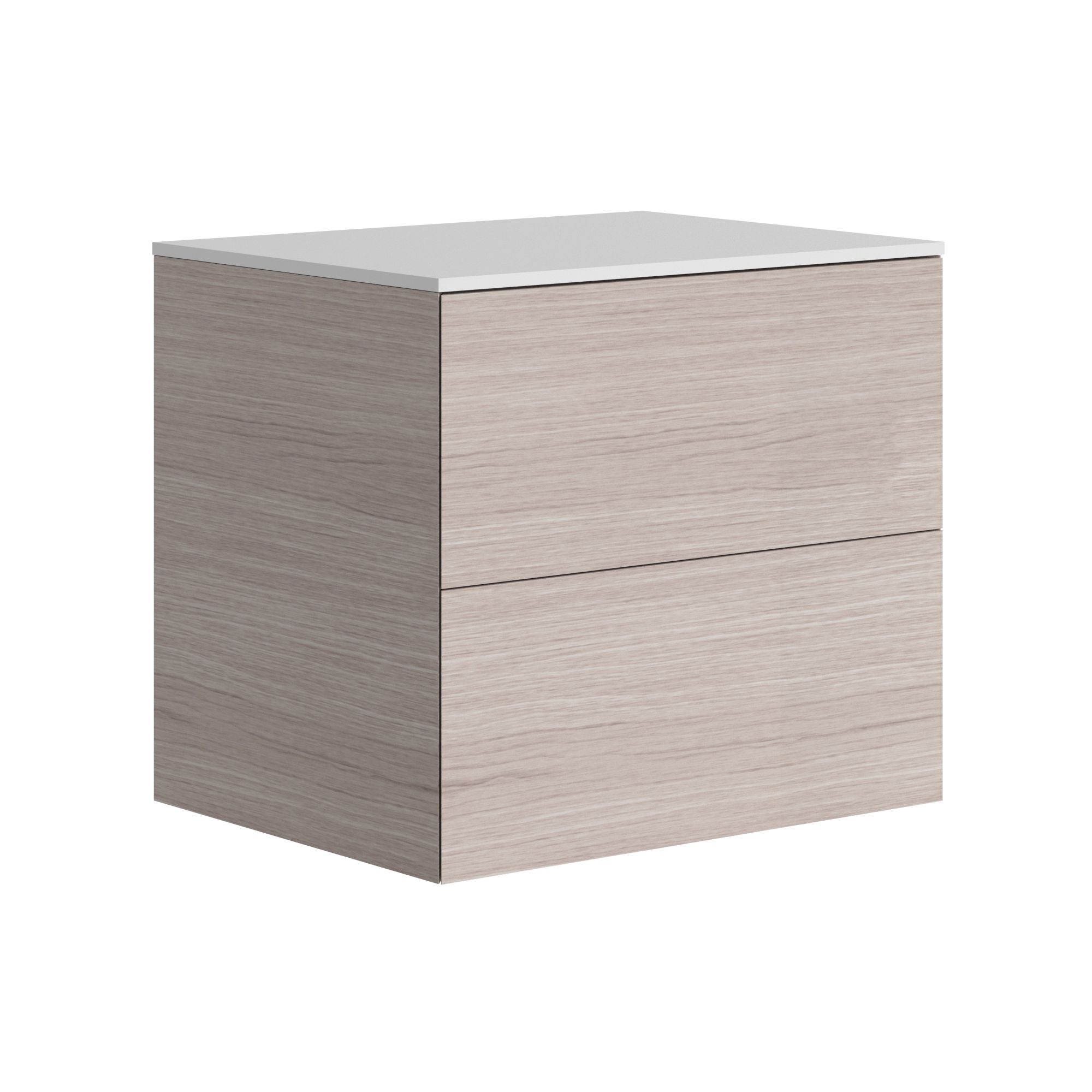 The Ellery Washbasin Push Open Unit 800x520mm With Solid Surface Countertop