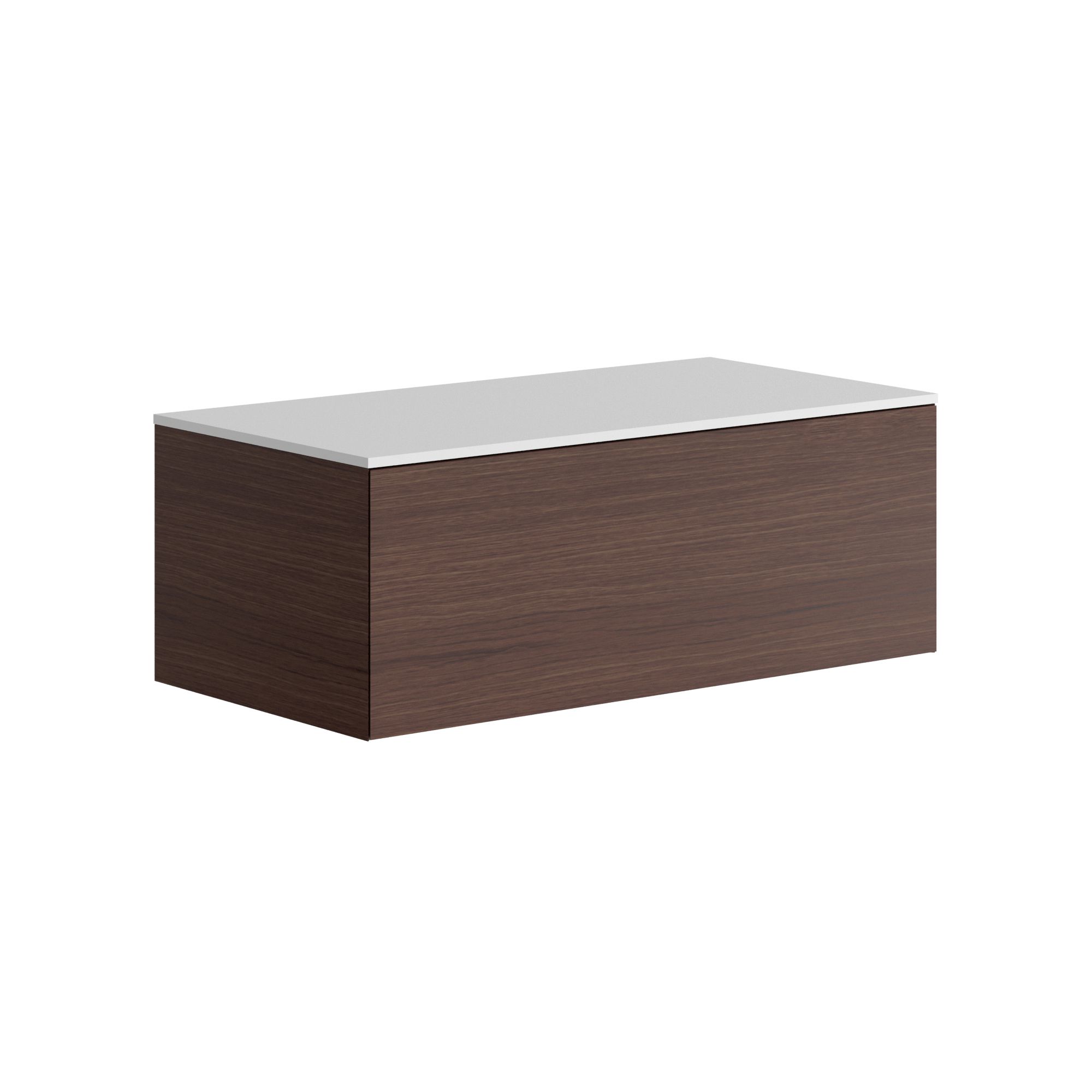 The Ellery Washbasin Push Open Unit 1100x320mm With Solid Surface Countertop