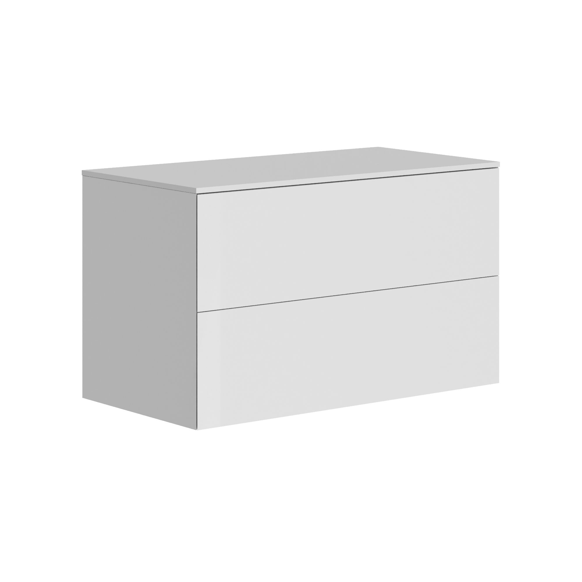 The Ellery Washbasin Push Open Unit 1100x520mm With Solid Surface Countertop