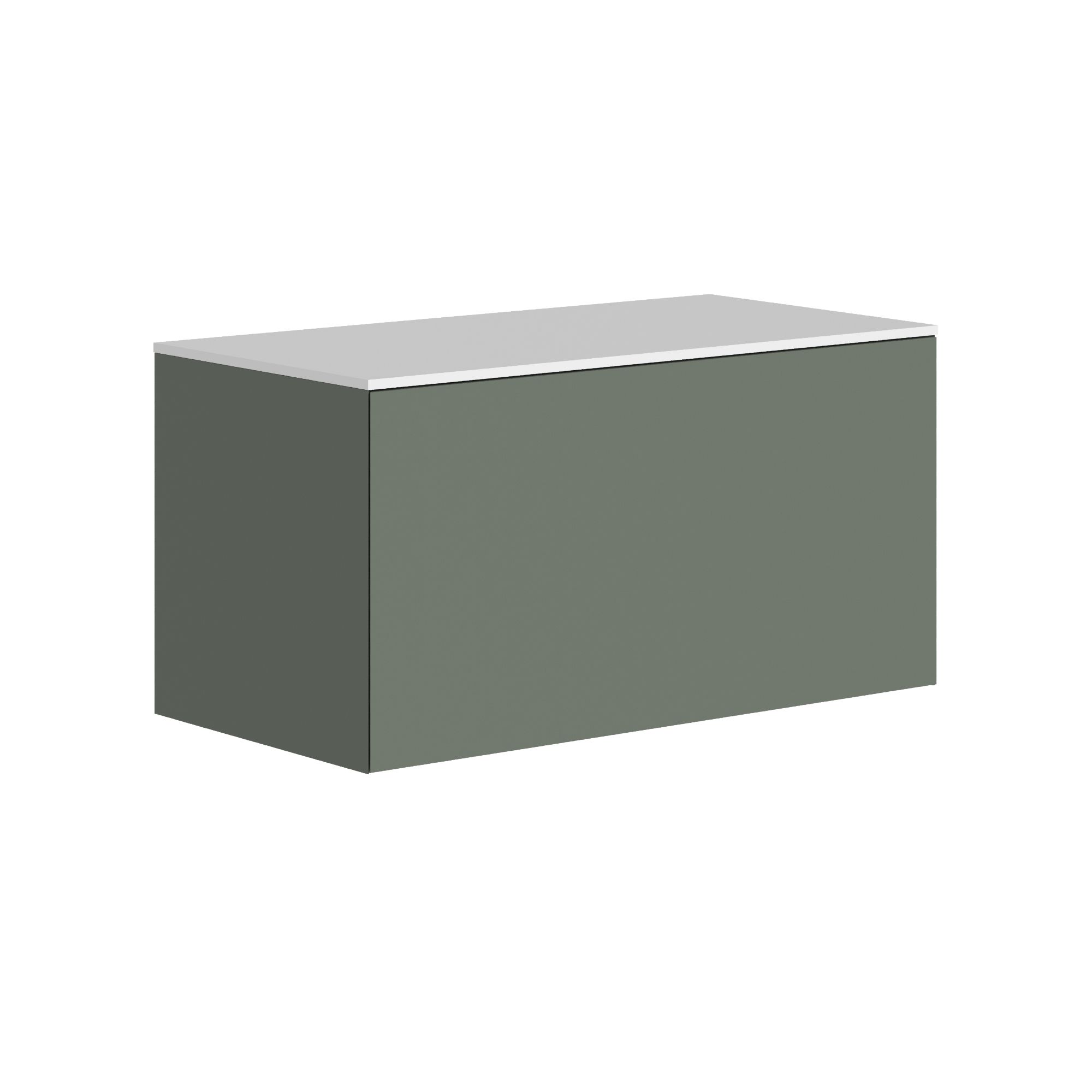 The Ellery Washbasin Push Open Unit 1000x450mm With Solid Surface Countertop