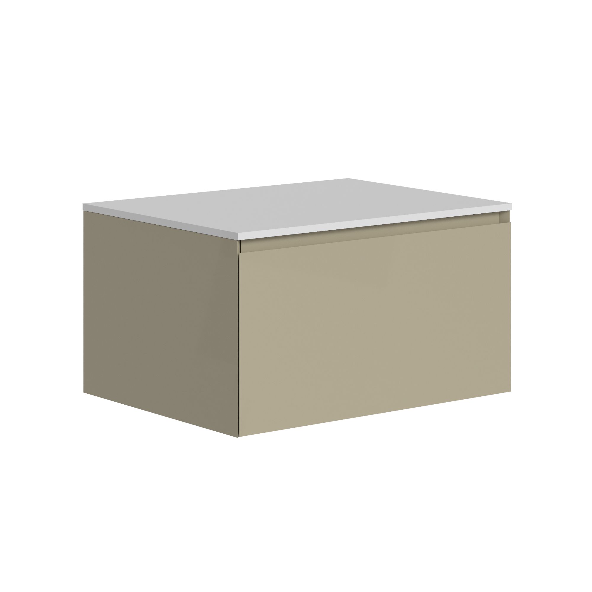 The Ellery Auxiliary Pull Open Unit 700x320mm with Solid Surface Countertop