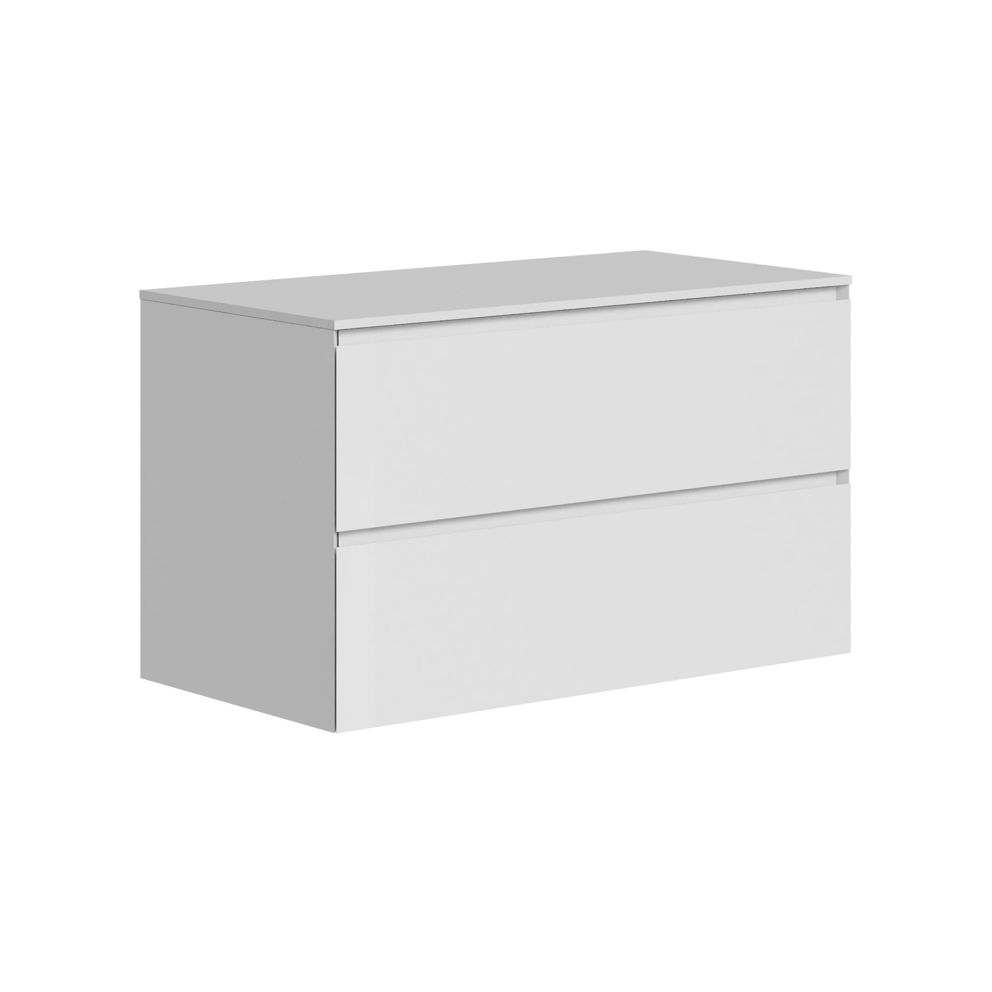 The Ellery Auxiliary Pull Open Unit 1000x520mm with Solid Surface Countertop