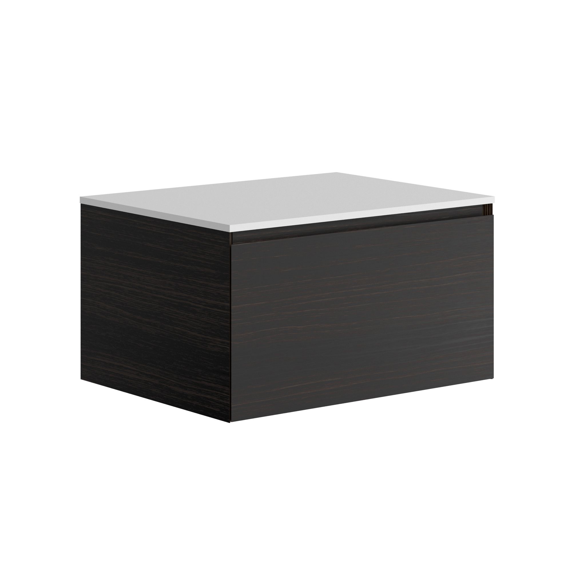 The Ellery Washbasin Pull Open Unit 700x320mm With Solid Surface Countertop