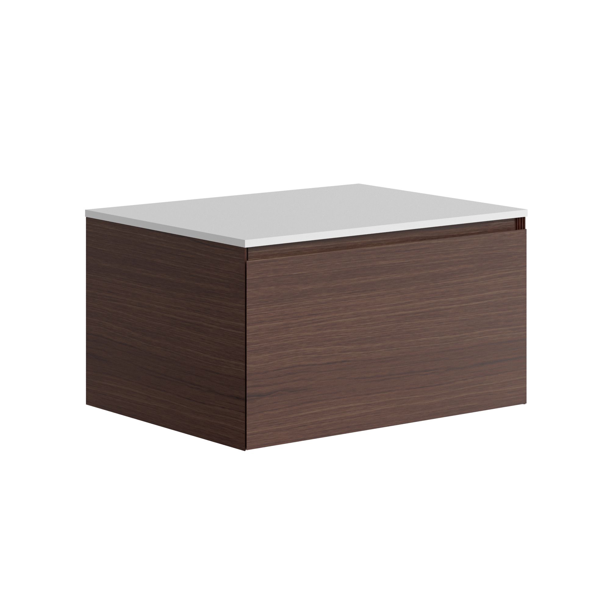 The Ellery Washbasin Pull Open Unit 700x320mm With Solid Surface Countertop