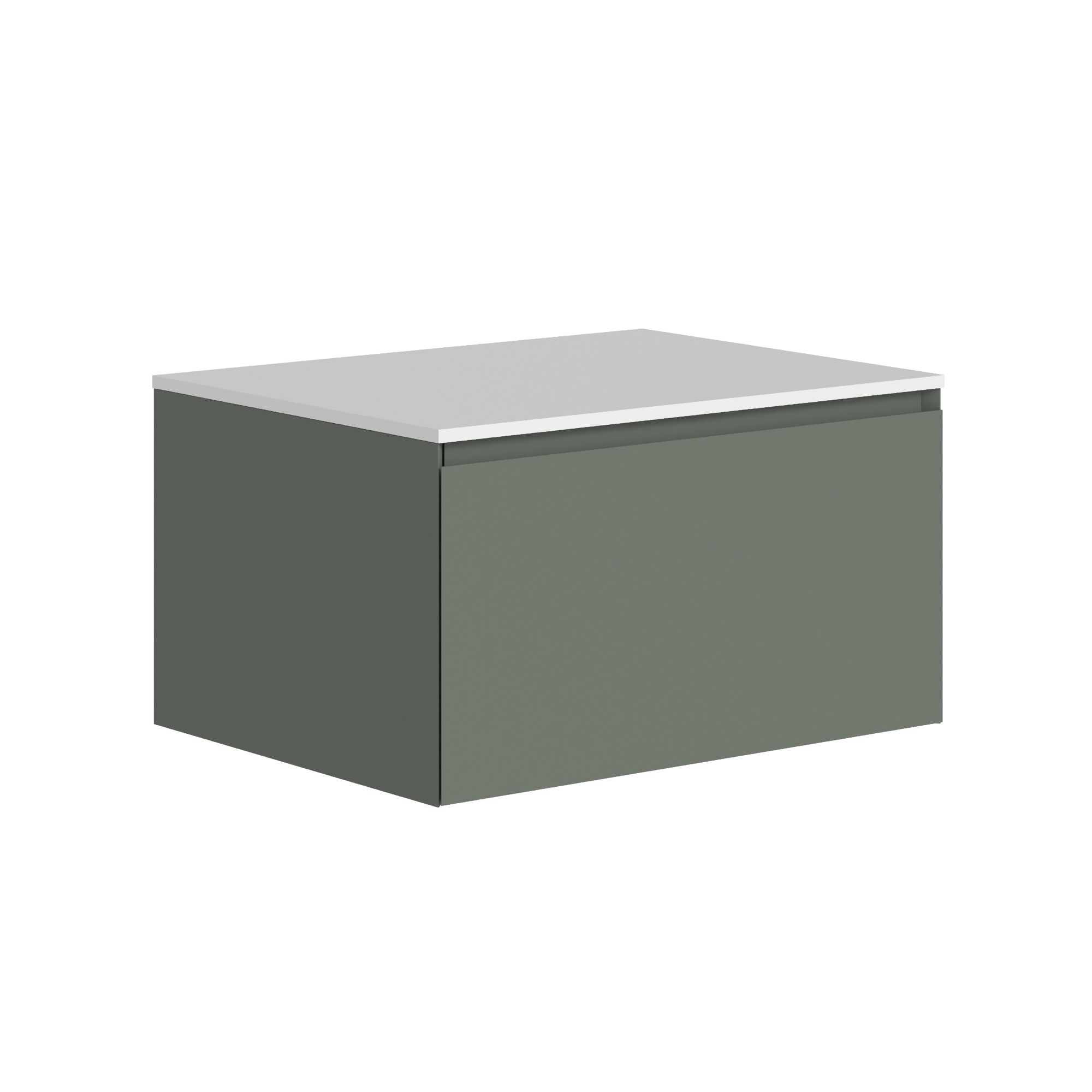 The Ellery Washbasin Pull Open Unit 800x320mm with Solid Surface Countertop