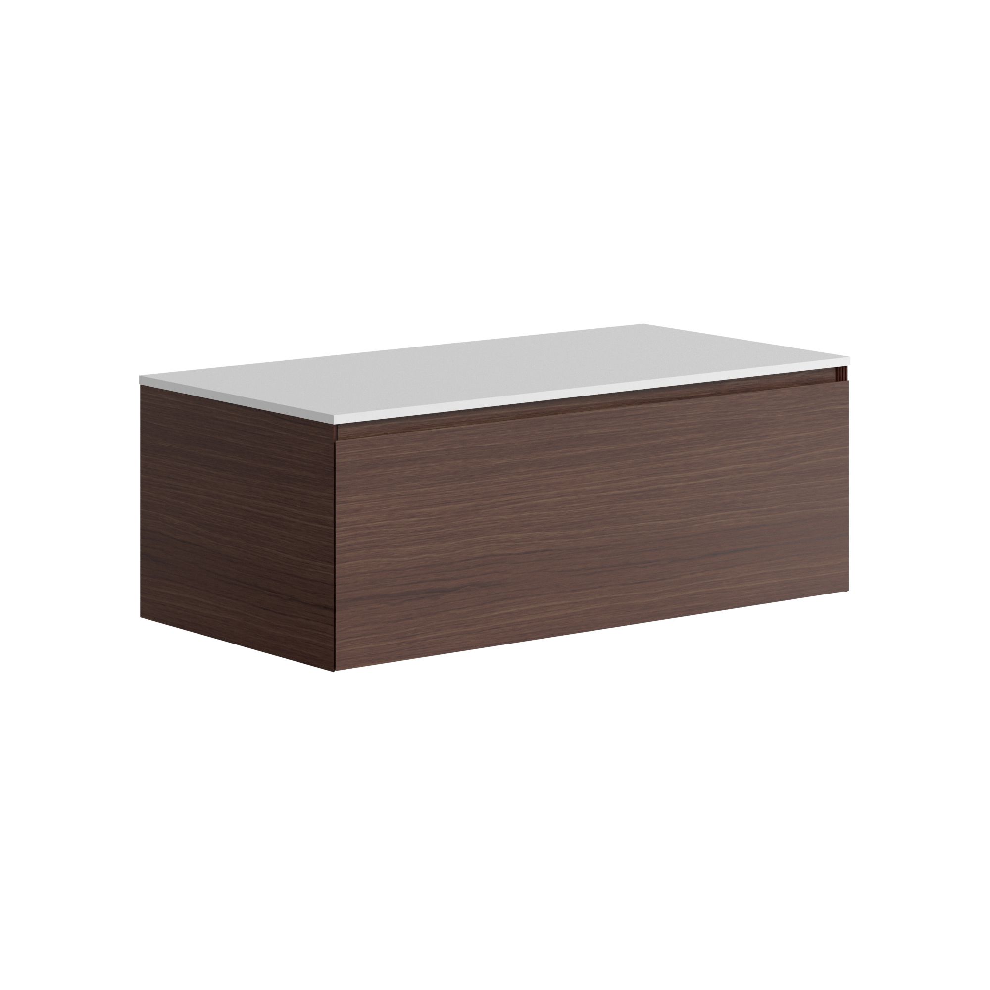 The Ellery Washbasin Pull Open Unit 1100x320mm with Solid Surface Countertop