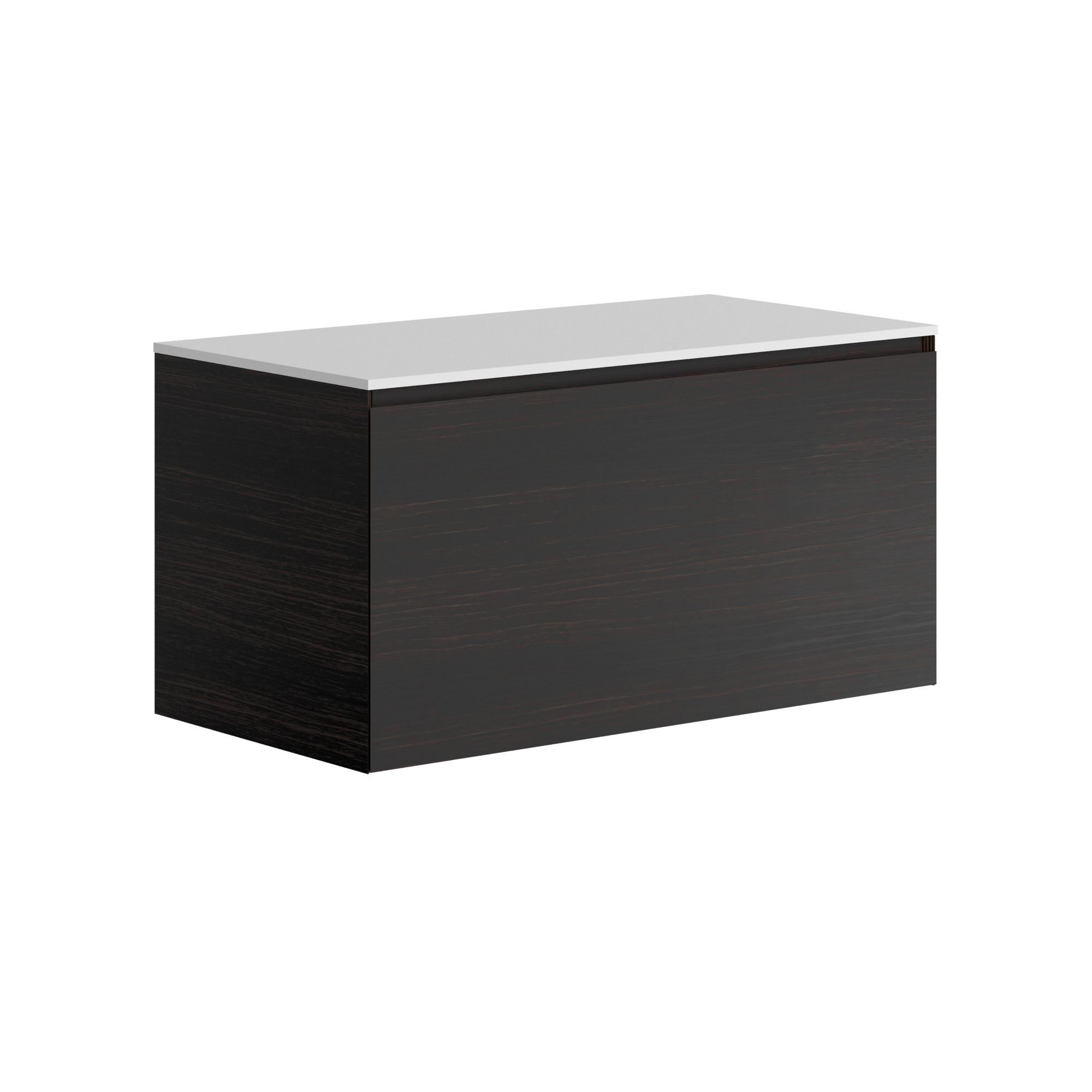 The Ellery Washbasin Pull Open Unit 1000x450mm With Solid Surface Countertop