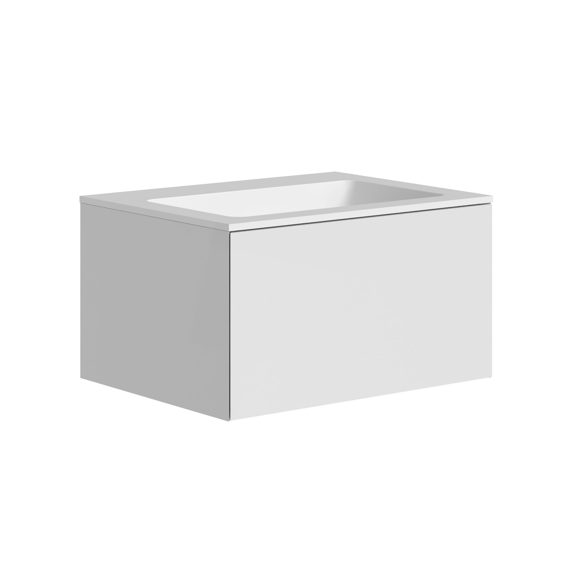 The Ellery Washbasin Push Open Unit 700x320mm With Integrated Basin