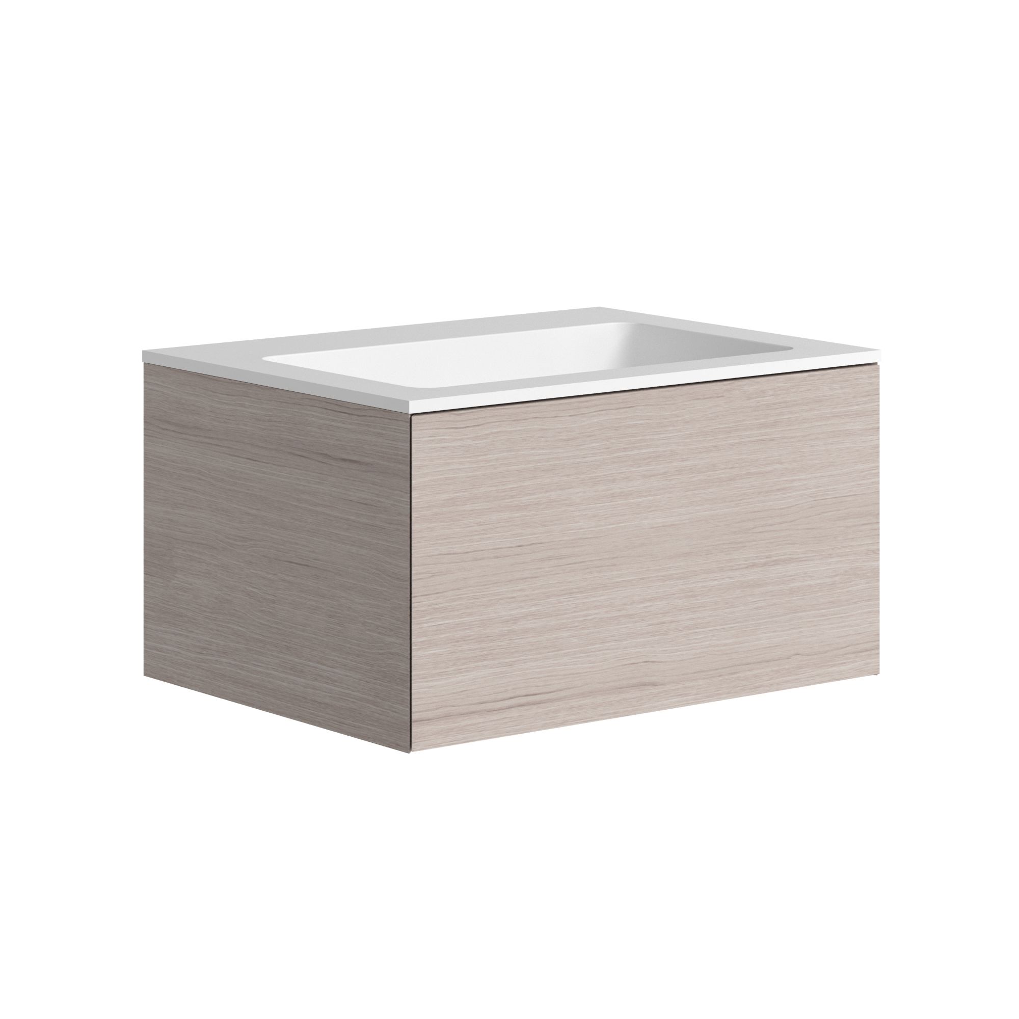 The Ellery Washbasin Push Open Unit 700x320mm With Integrated Basin