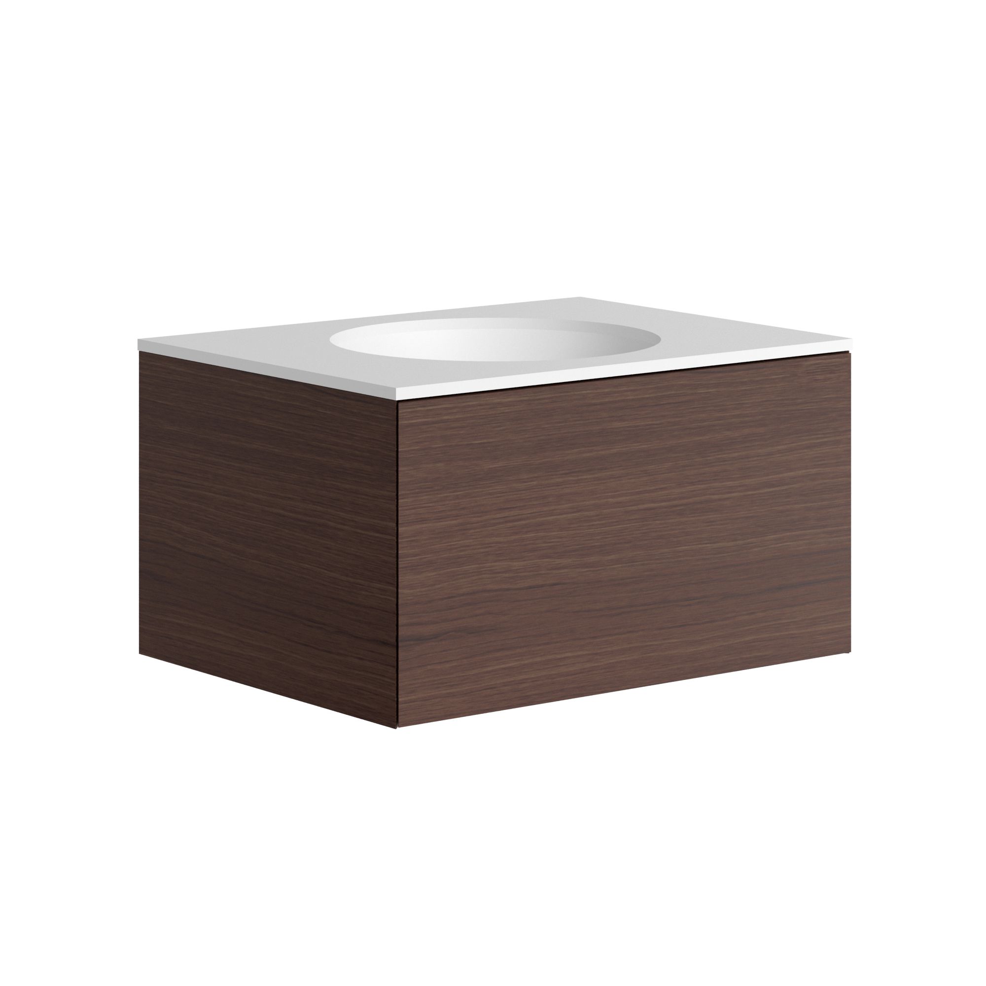 The Ellery Washbasin Push Open Unit 800x320mm With Integrated Circle Basin