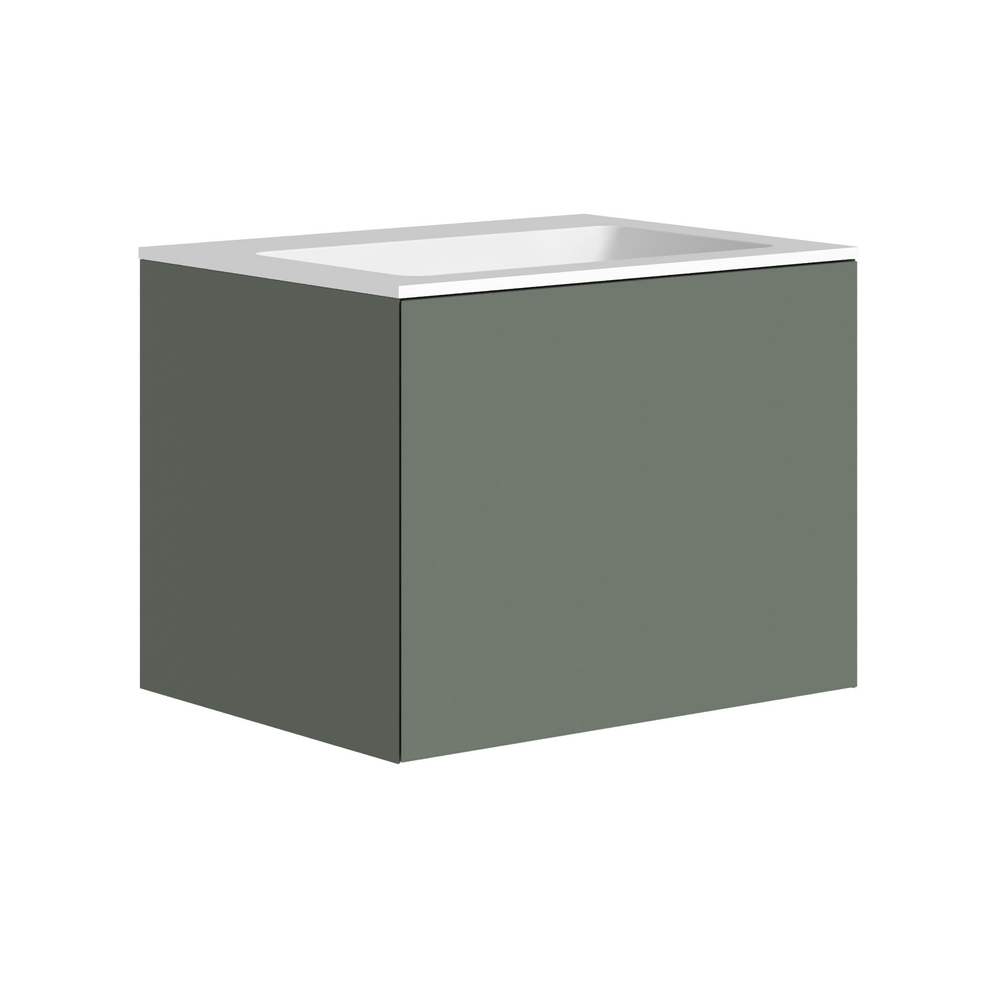 The Ellery Washbasin Push Open Unit 700x450mm with Integrated Basin