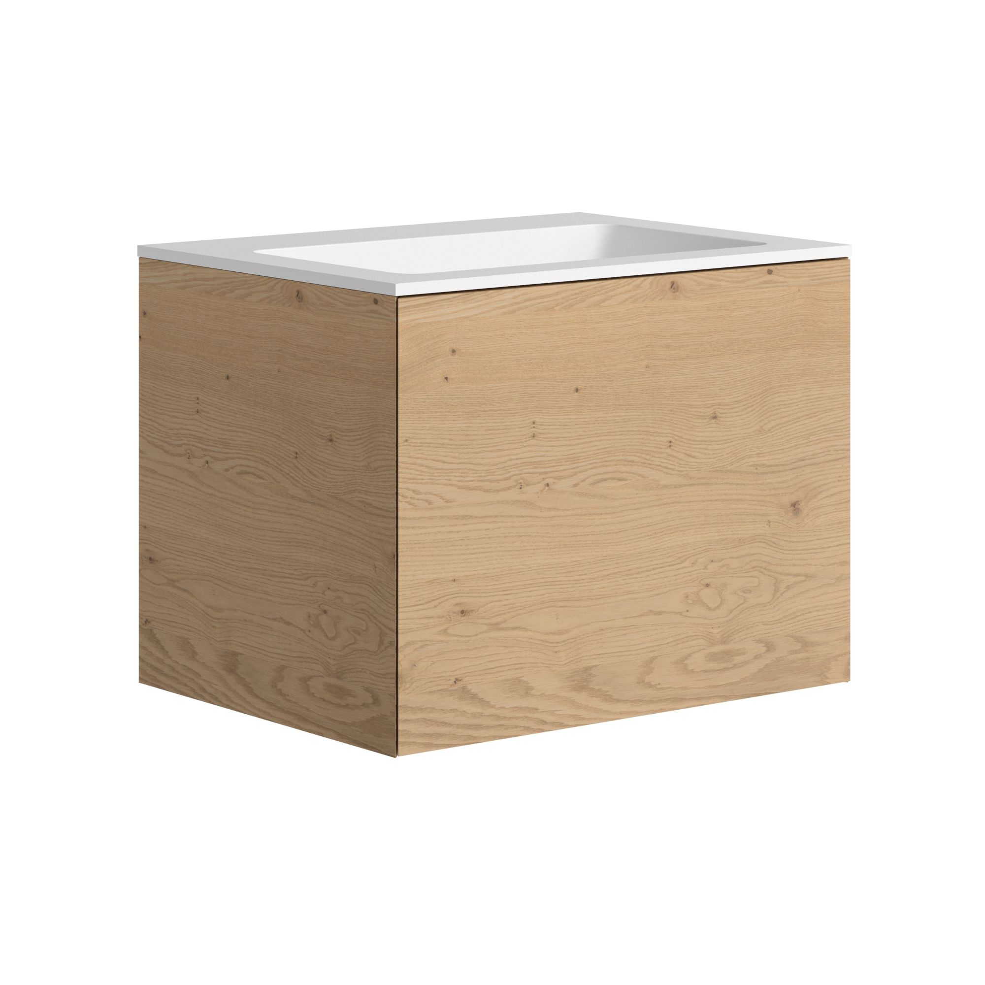 The Ellery Washbasin Push Open Unit 700x450mm with Integrated Basin