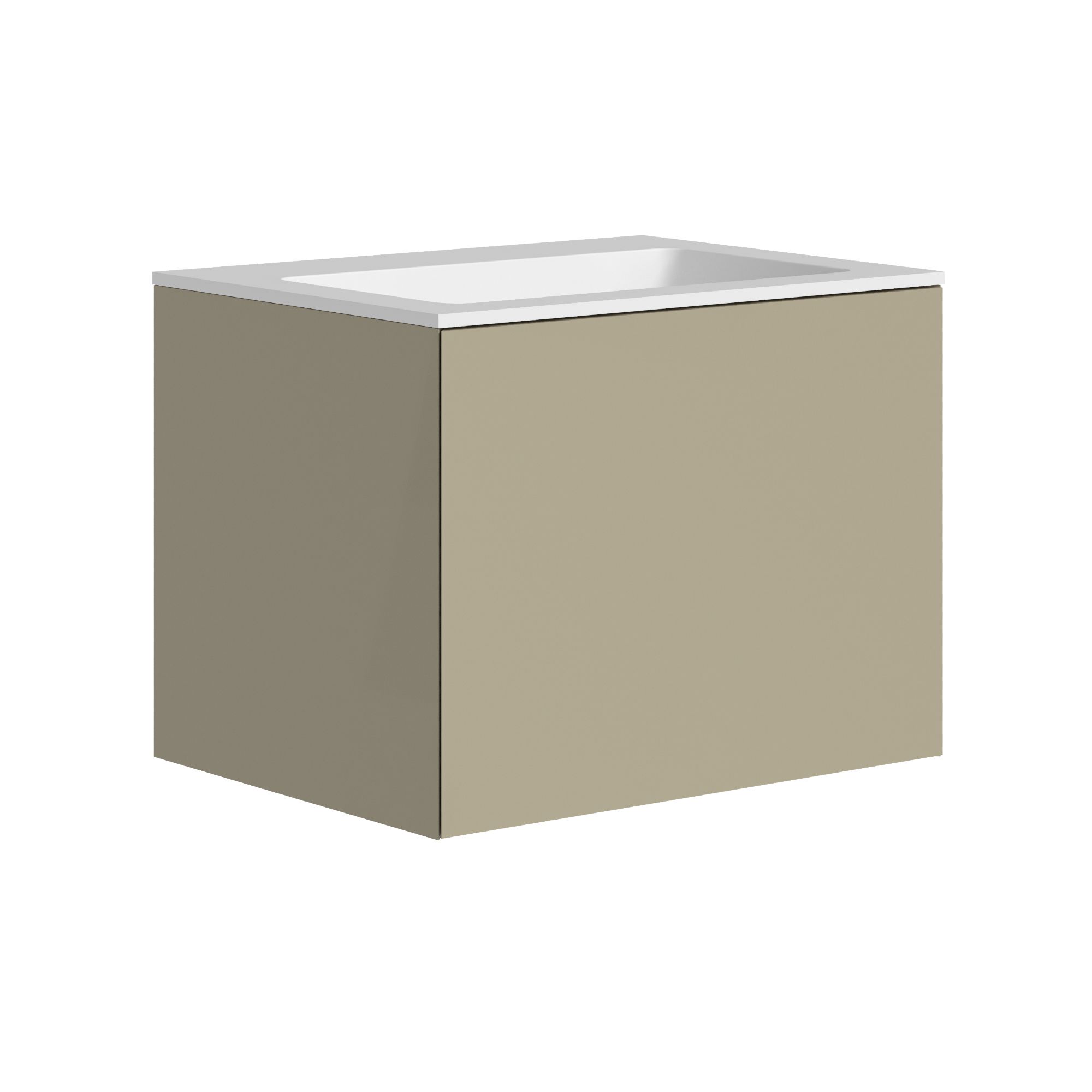 The Ellery Washbasin Push Open Unit 700x450mm with Integrated Basin