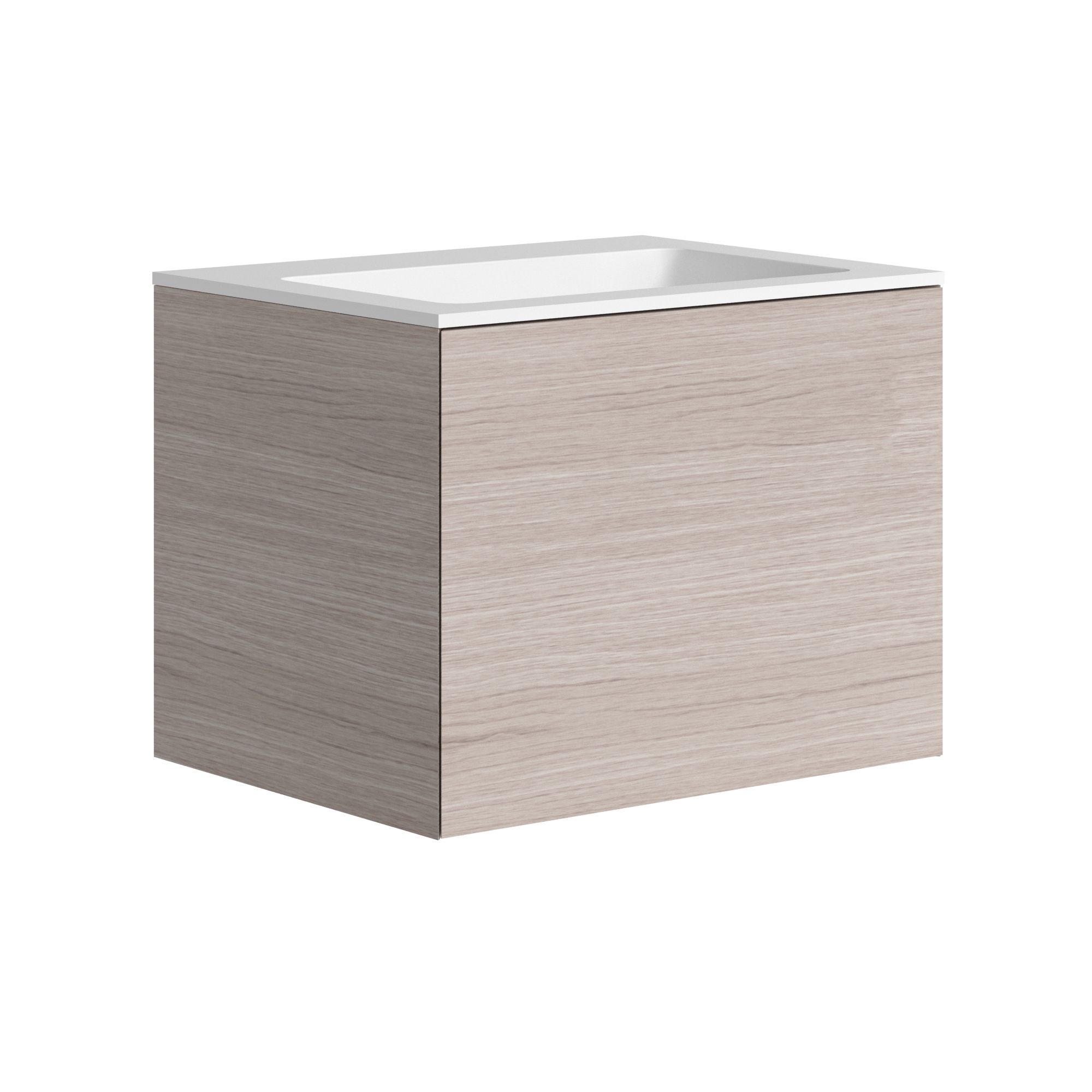 The Ellery Washbasin Push Open Unit 700x450mm with Integrated Basin