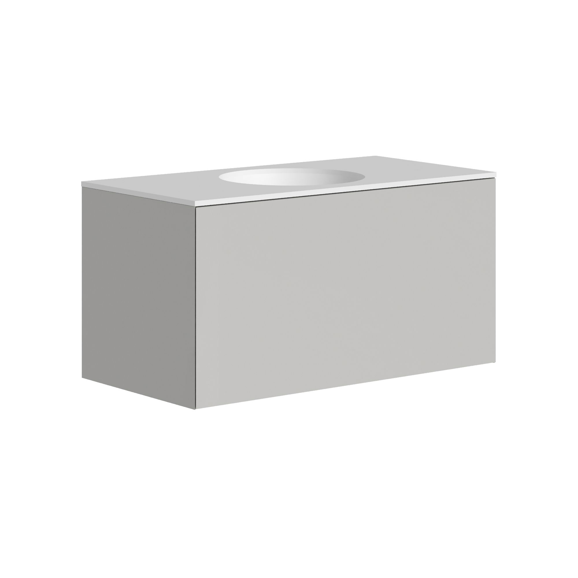 The Ellery Washbasin Push Open Unit 1000x450mm with Circle Basin