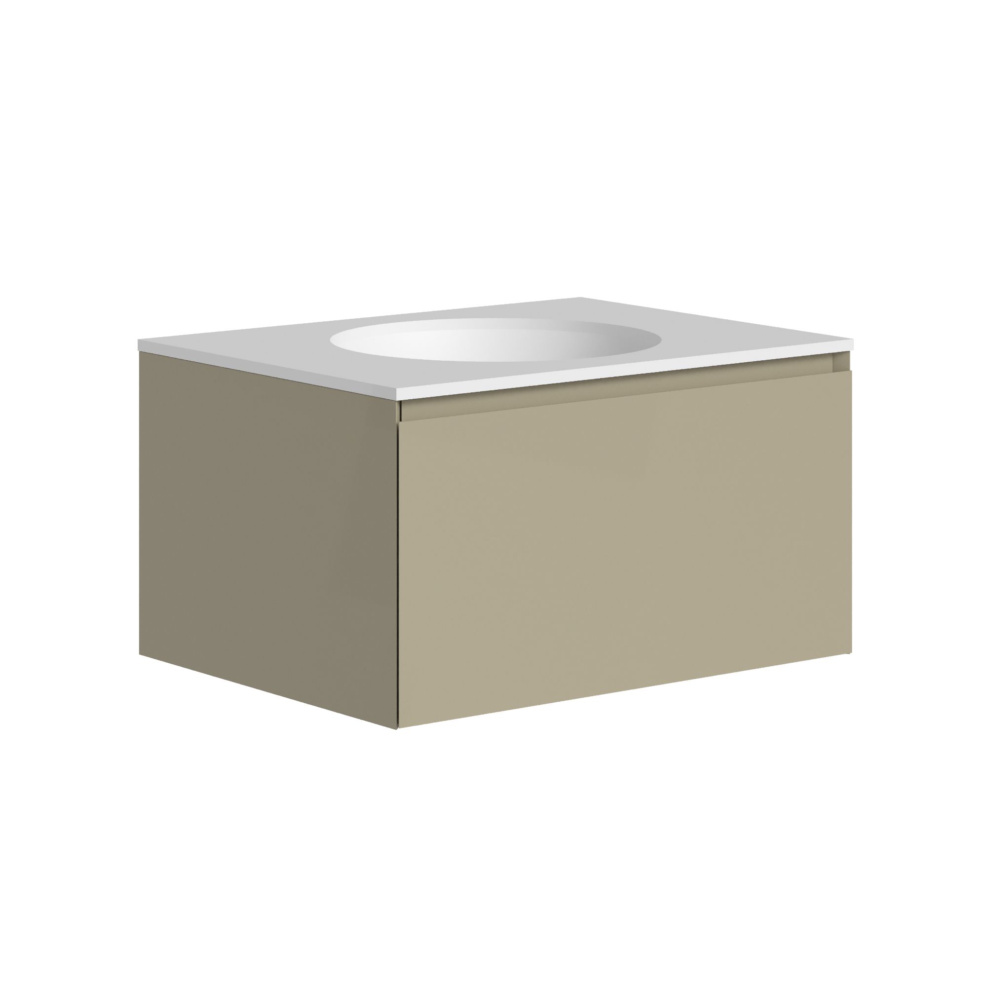 The Ellery Washbasin Pull Open Unit 700x320mm With Integrated Circle Basin