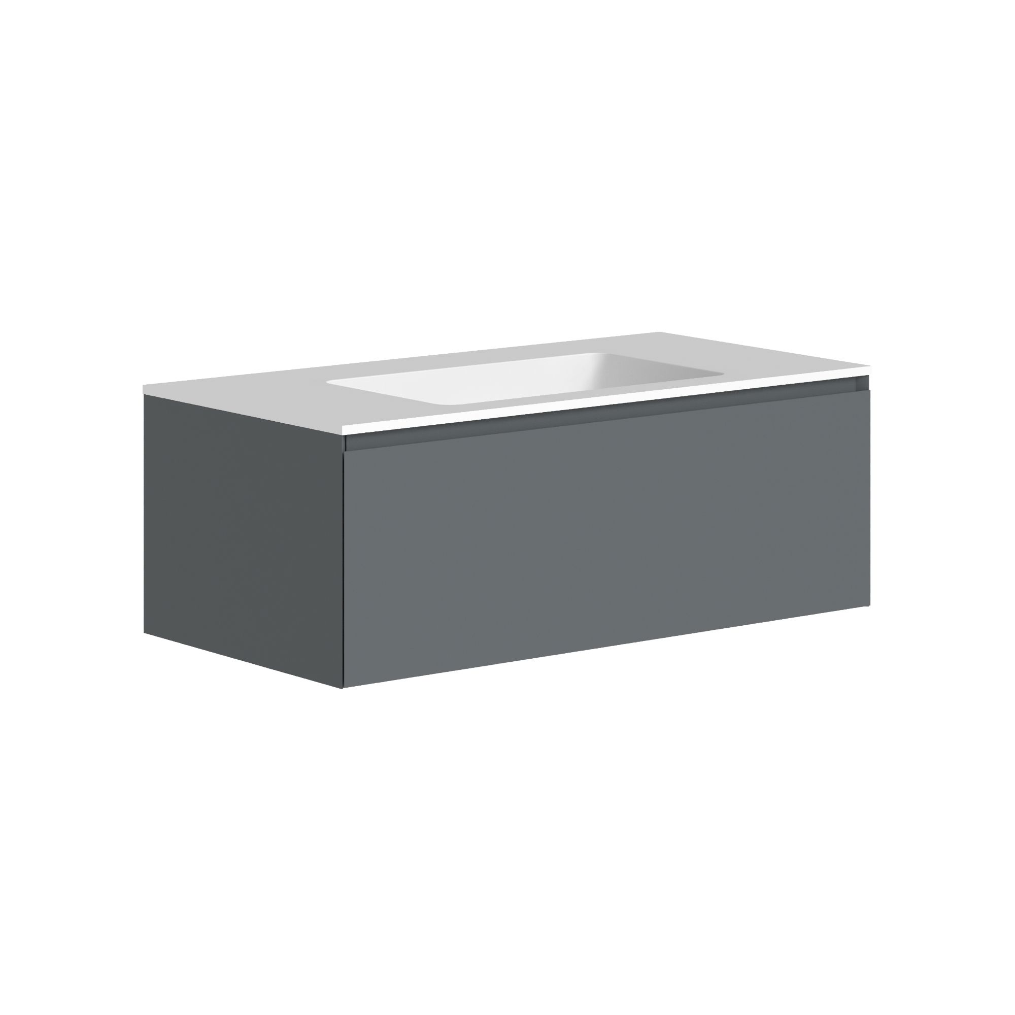 The Ellery Washbasin Pull Open Unit 1100x320mm With Integrated Basin